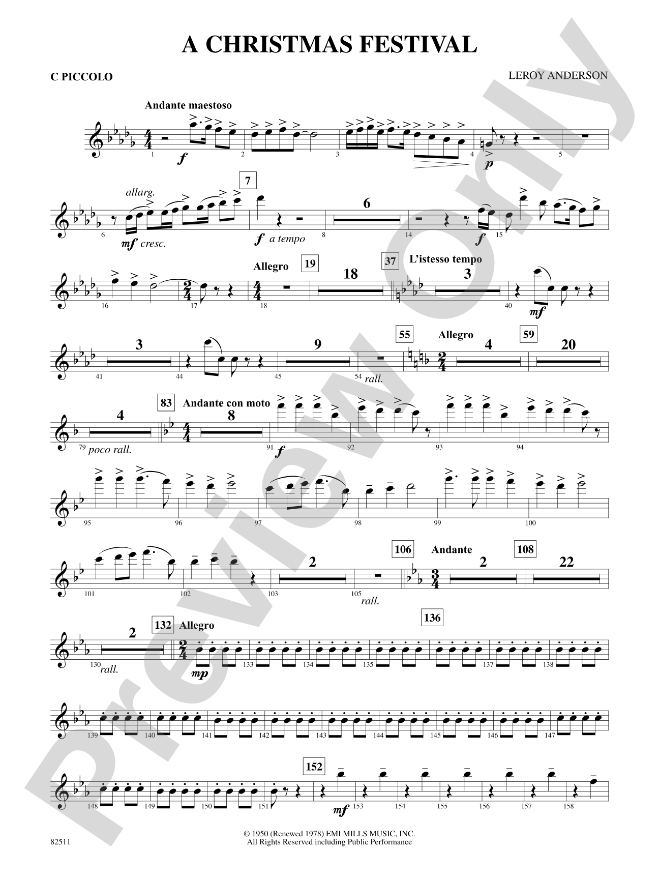 A Christmas Festival: Piccolo