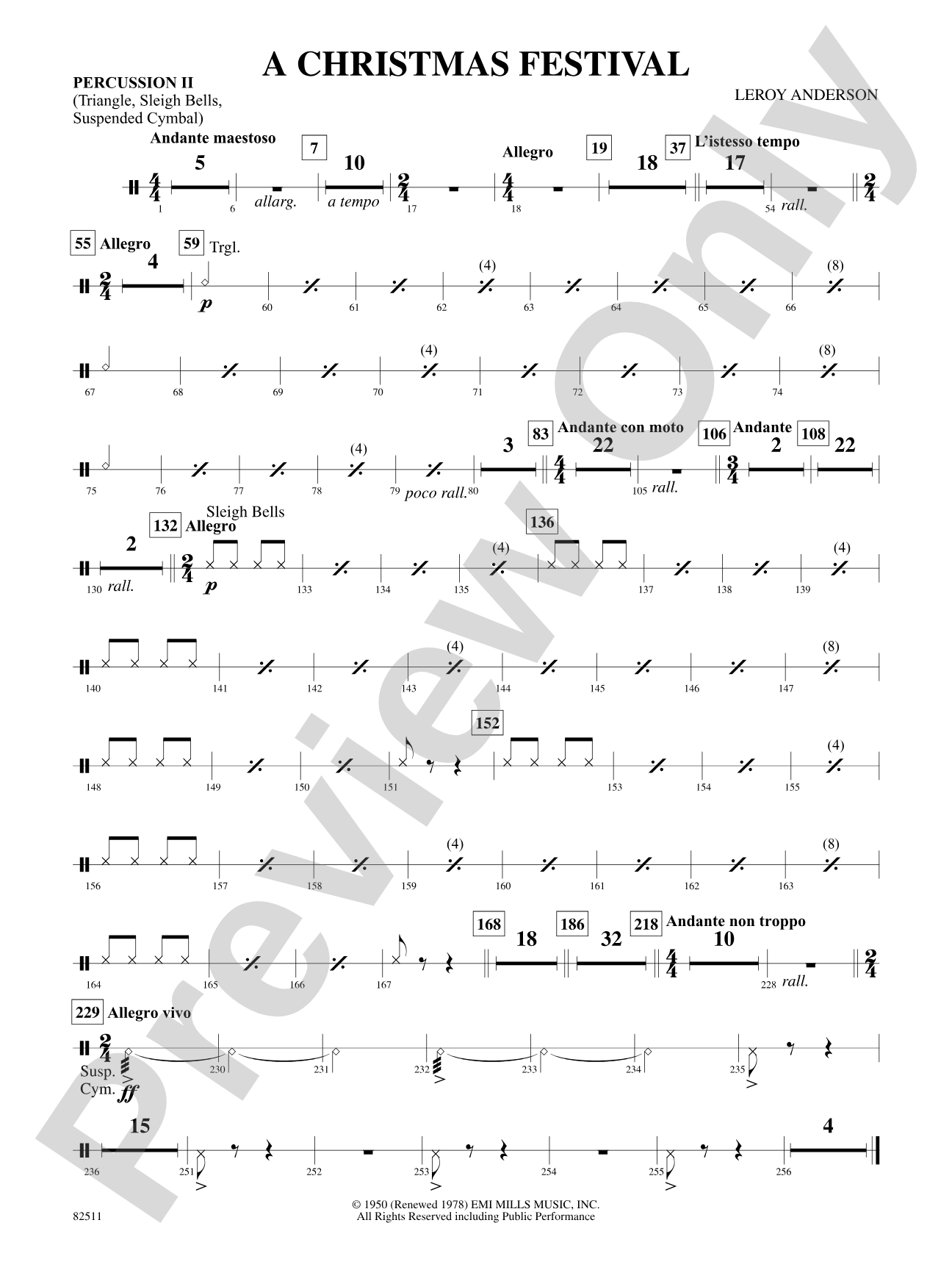 A Christmas Festival: 2nd Percussion