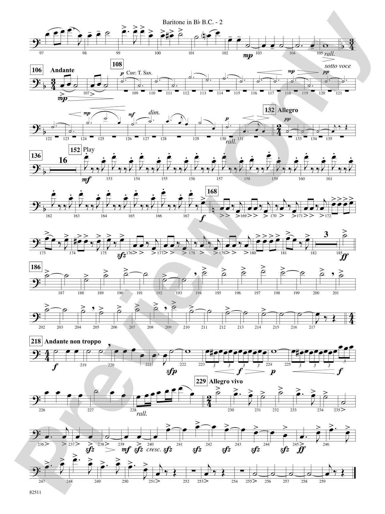 A Christmas Festival: (wp) B-flat Baritone B.C.