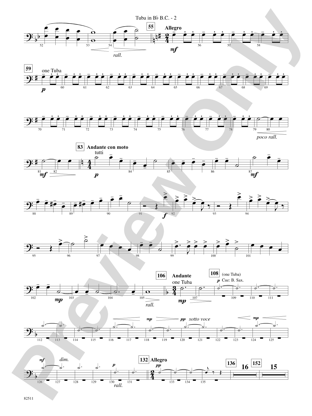 A Christmas Festival: (wp) B-flat Tuba B.C.