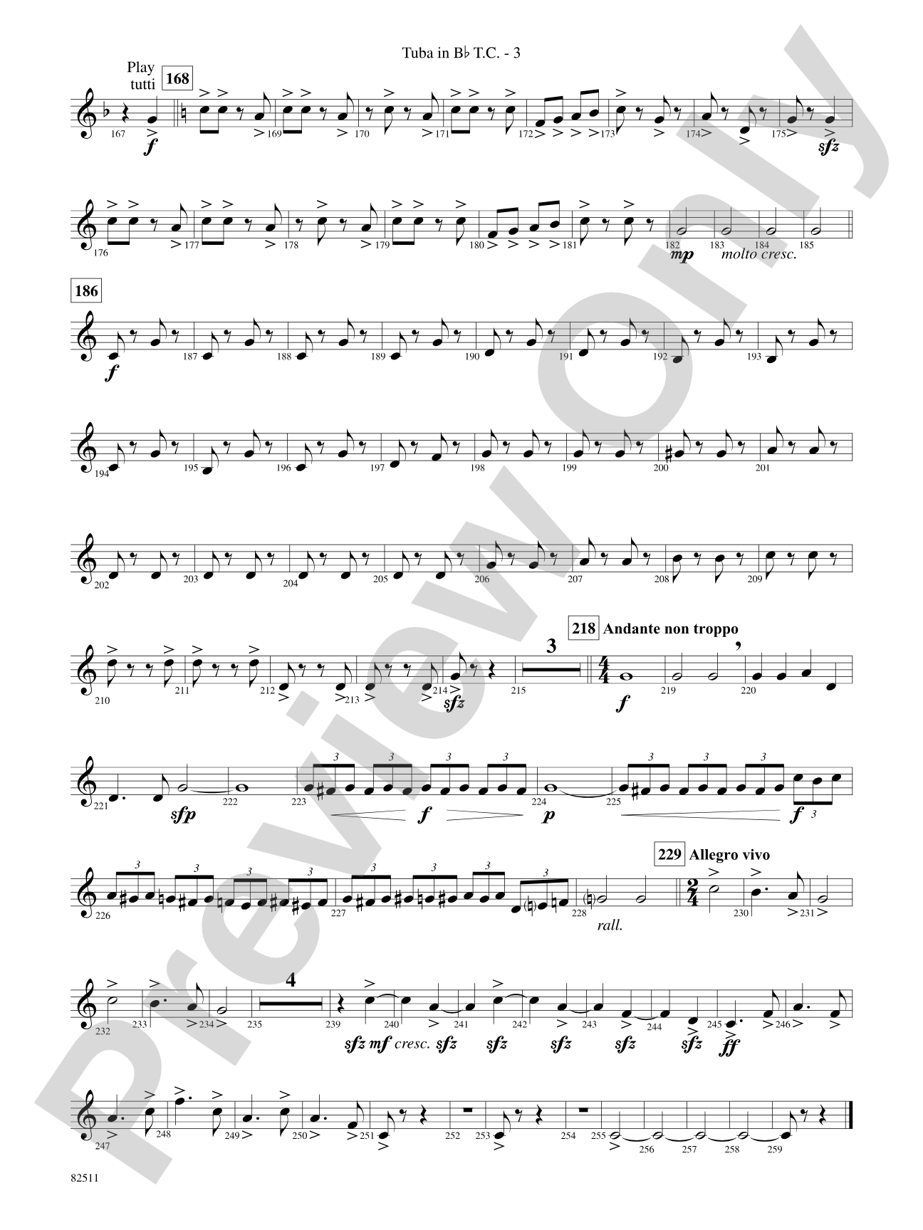 A Christmas Festival: (wp) B-flat Tuba T.C.
