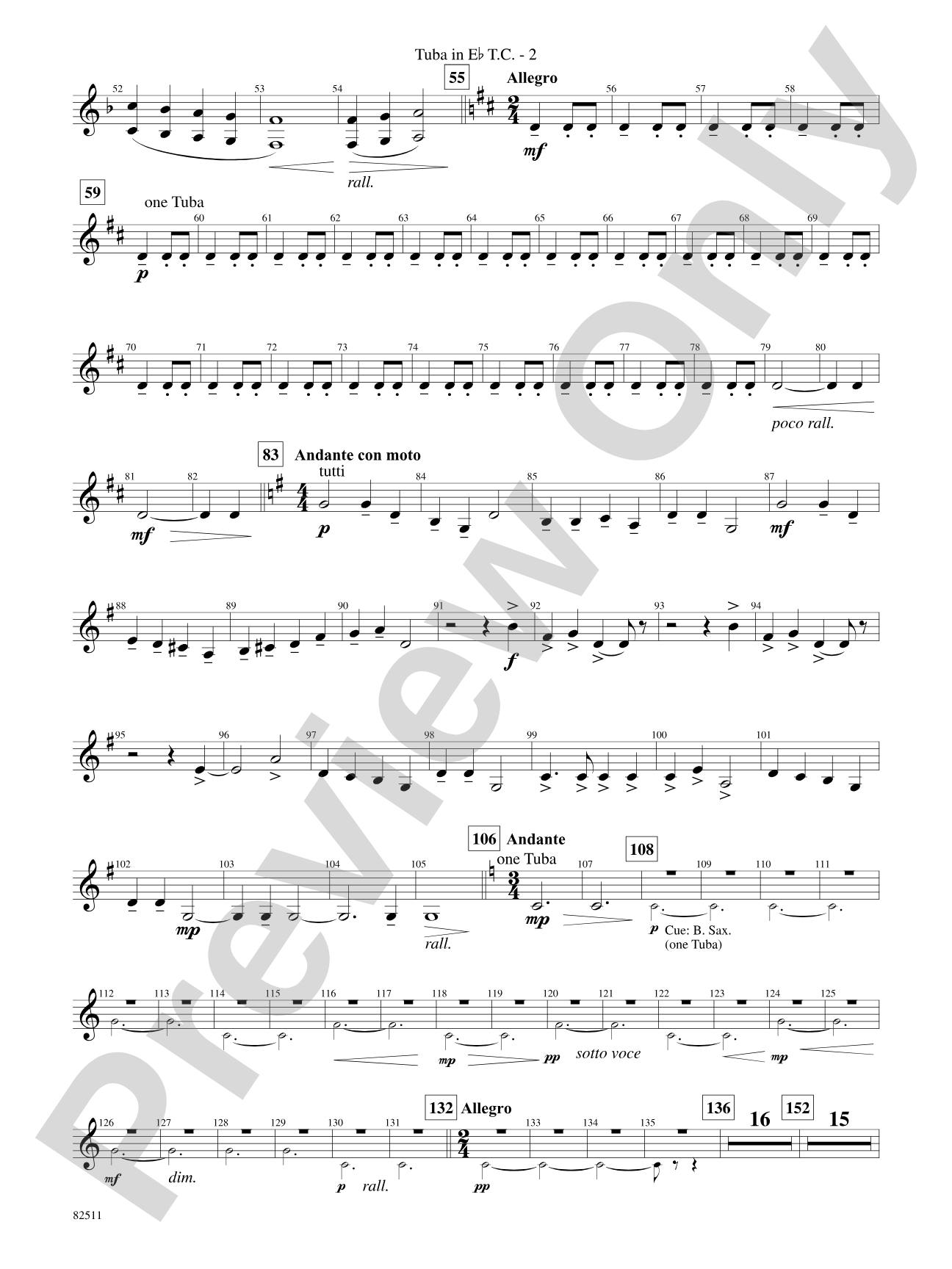A Christmas Festival: (wp) E-flat Tuba T.C.