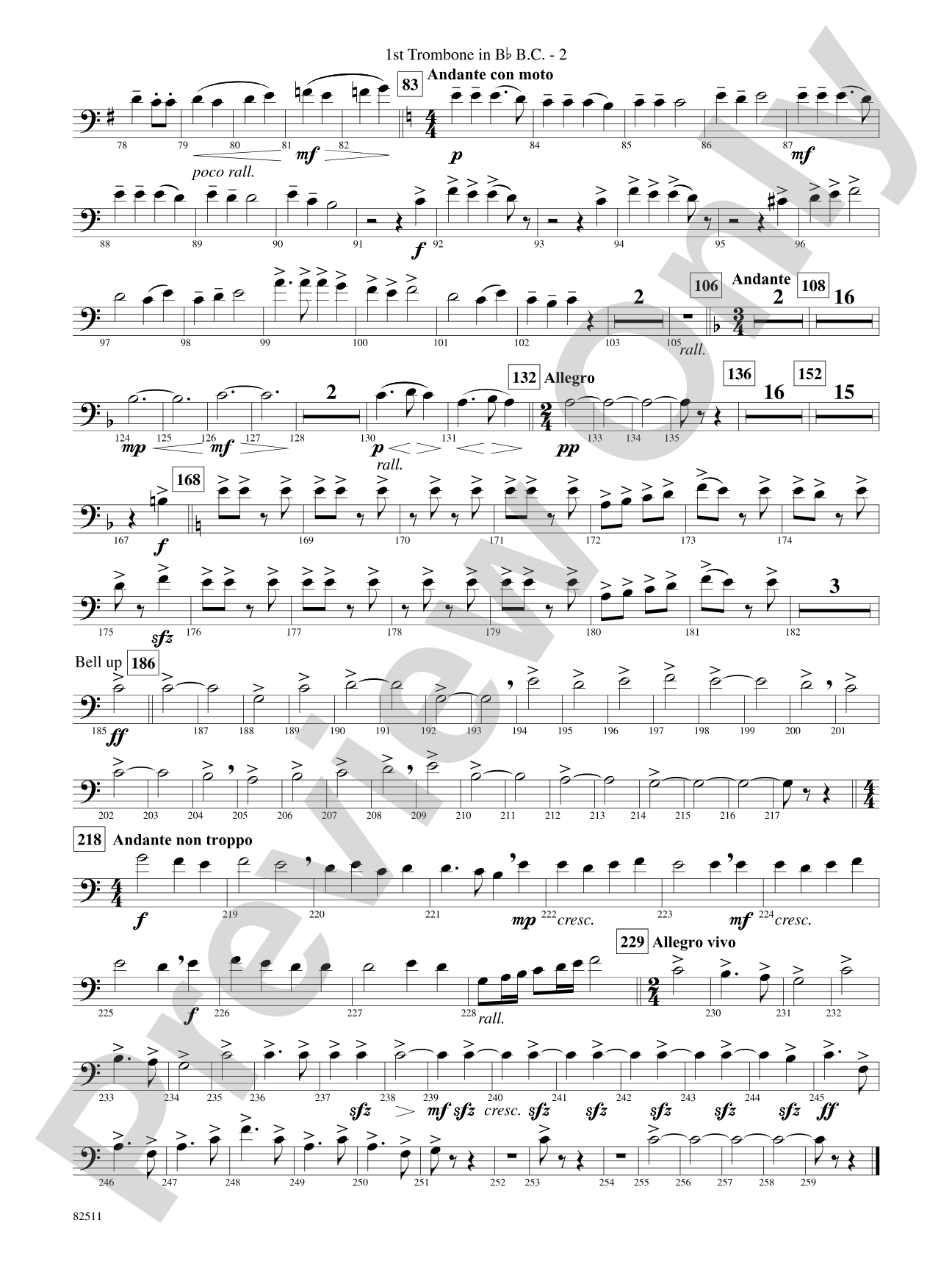 A Christmas Festival: (wp) 1st B-flat Trombone B.C.