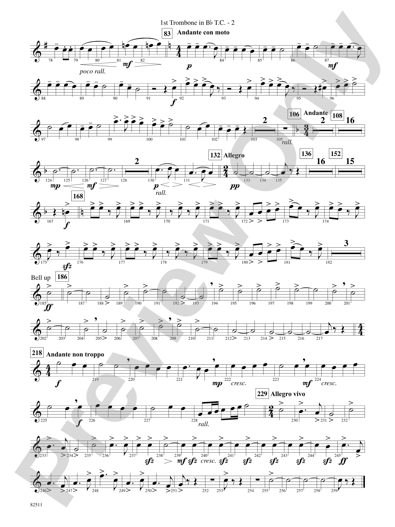 A Christmas Festival: (wp) 1st B-flat Trombone T.C.