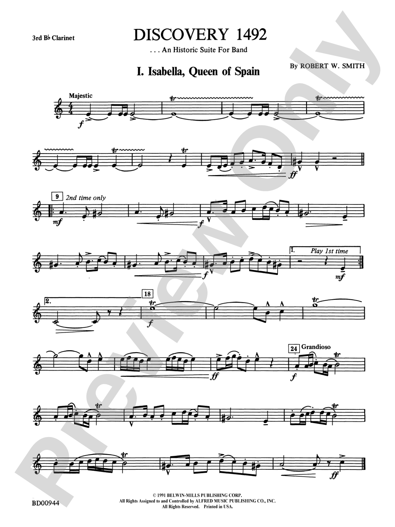 Discovery 1492: 3rd B-flat Clarinet