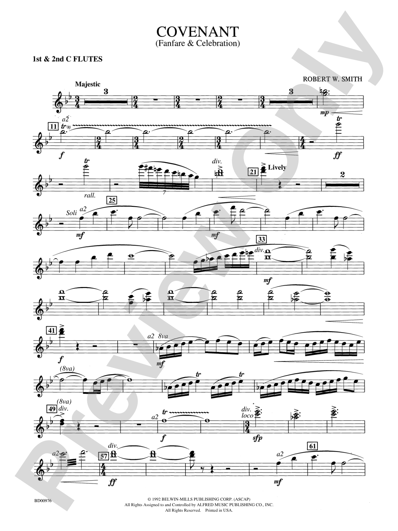 Covenant: 1st & 2nd Flute