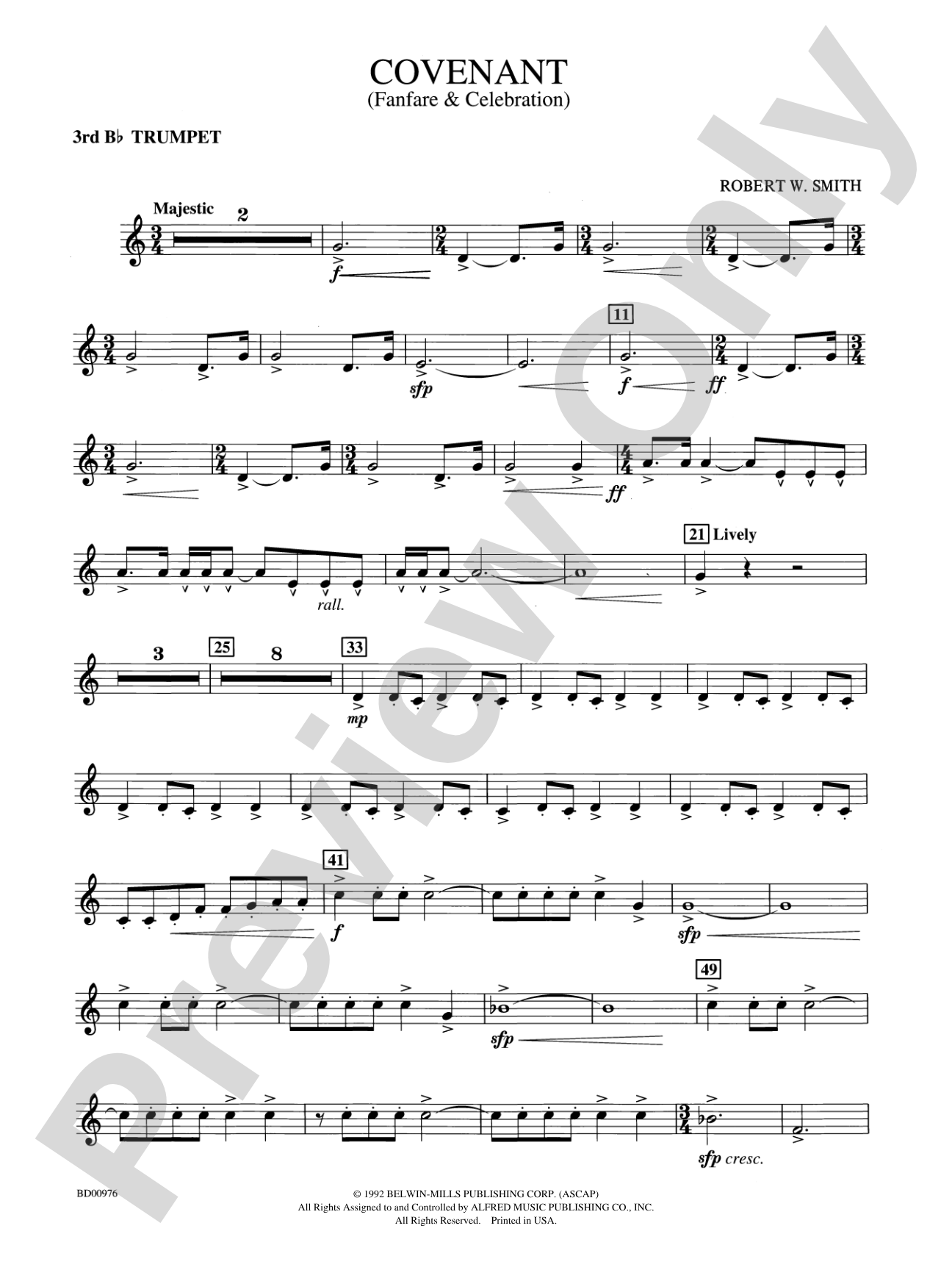 Covenant: 3rd B-flat Trumpet