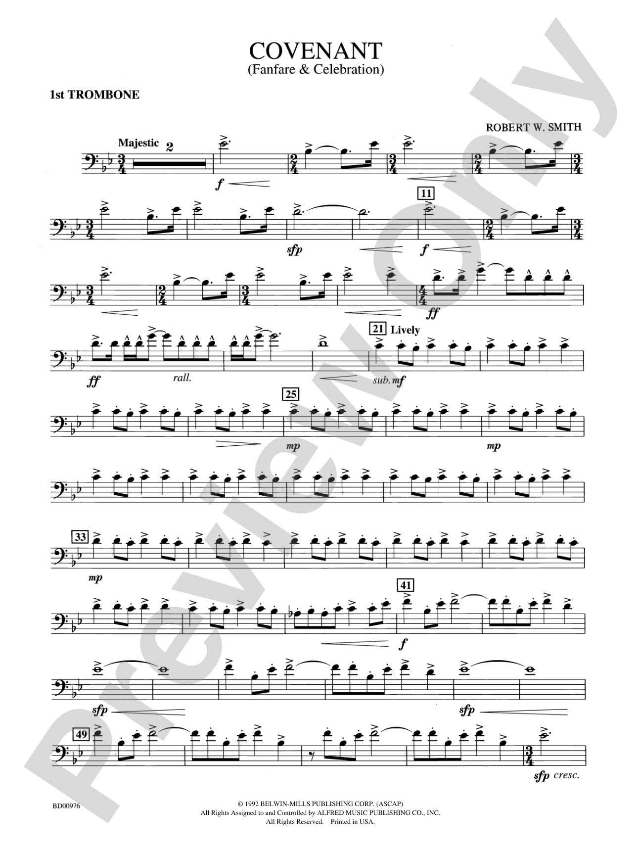 Covenant: 1st Trombone