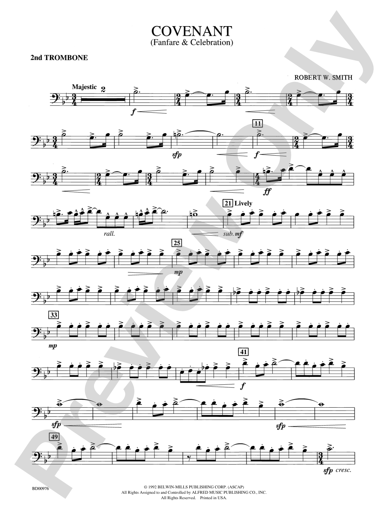 Covenant: 2nd Trombone