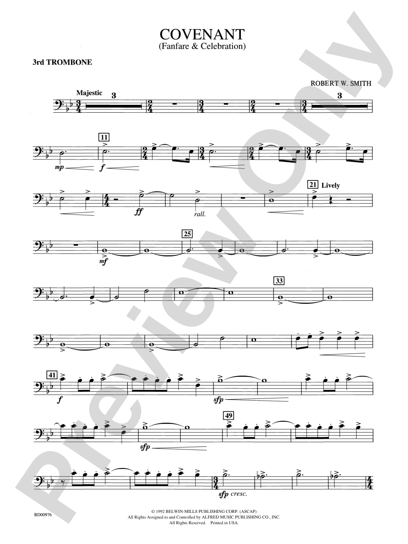 Covenant: 3rd Trombone