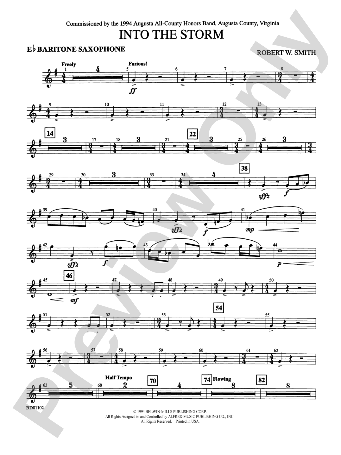 Into the Storm: E-flat Baritone Saxophone