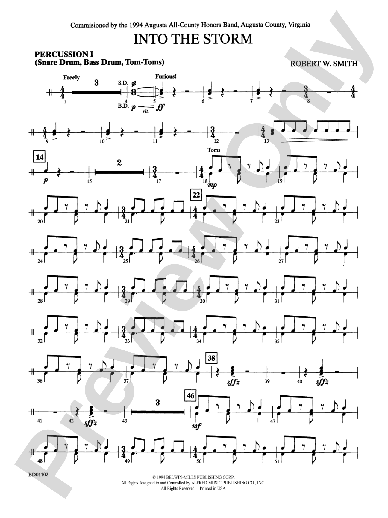 Into the Storm: 1st Percussion