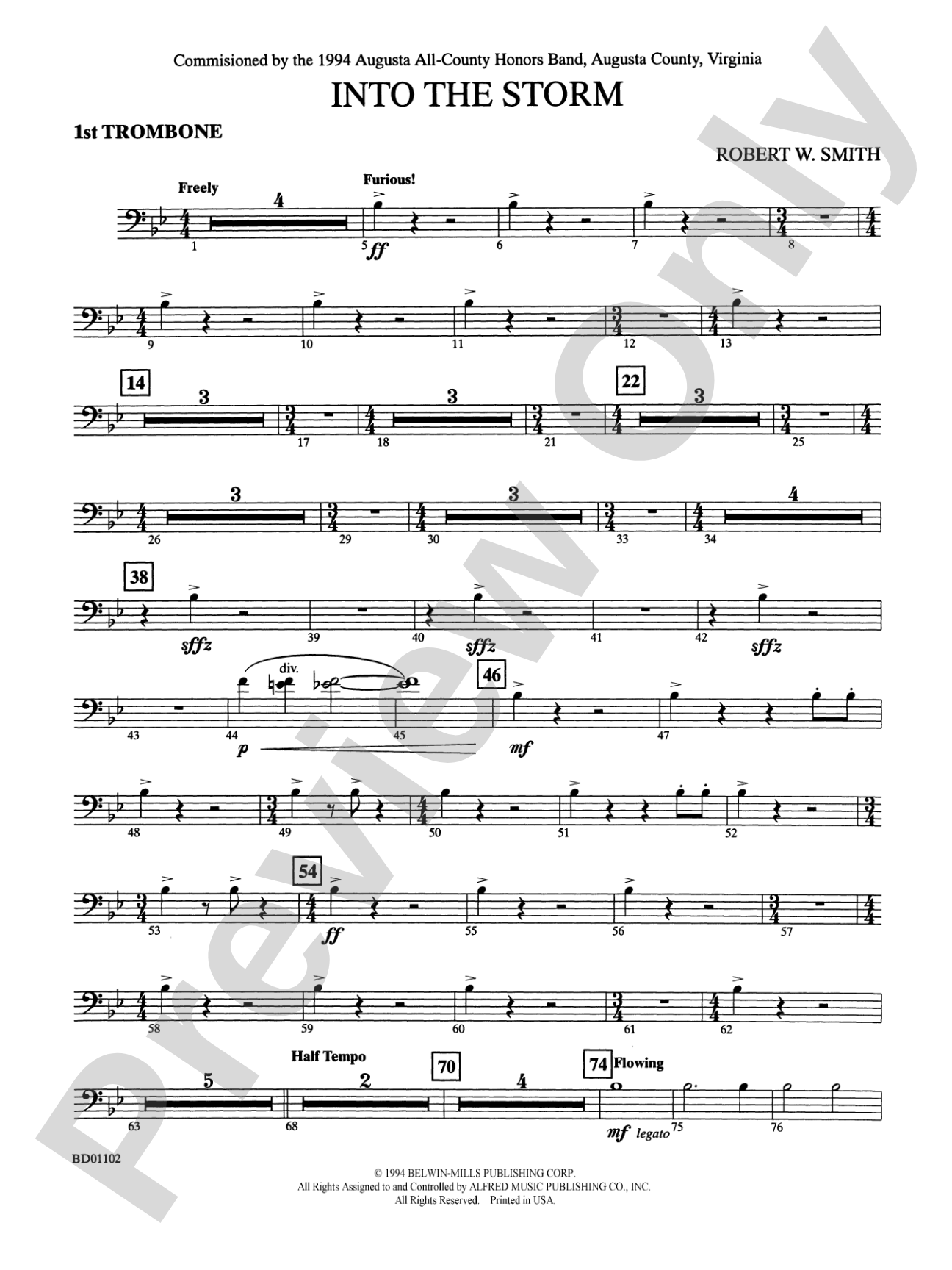 Into the Storm: 1st Trombone