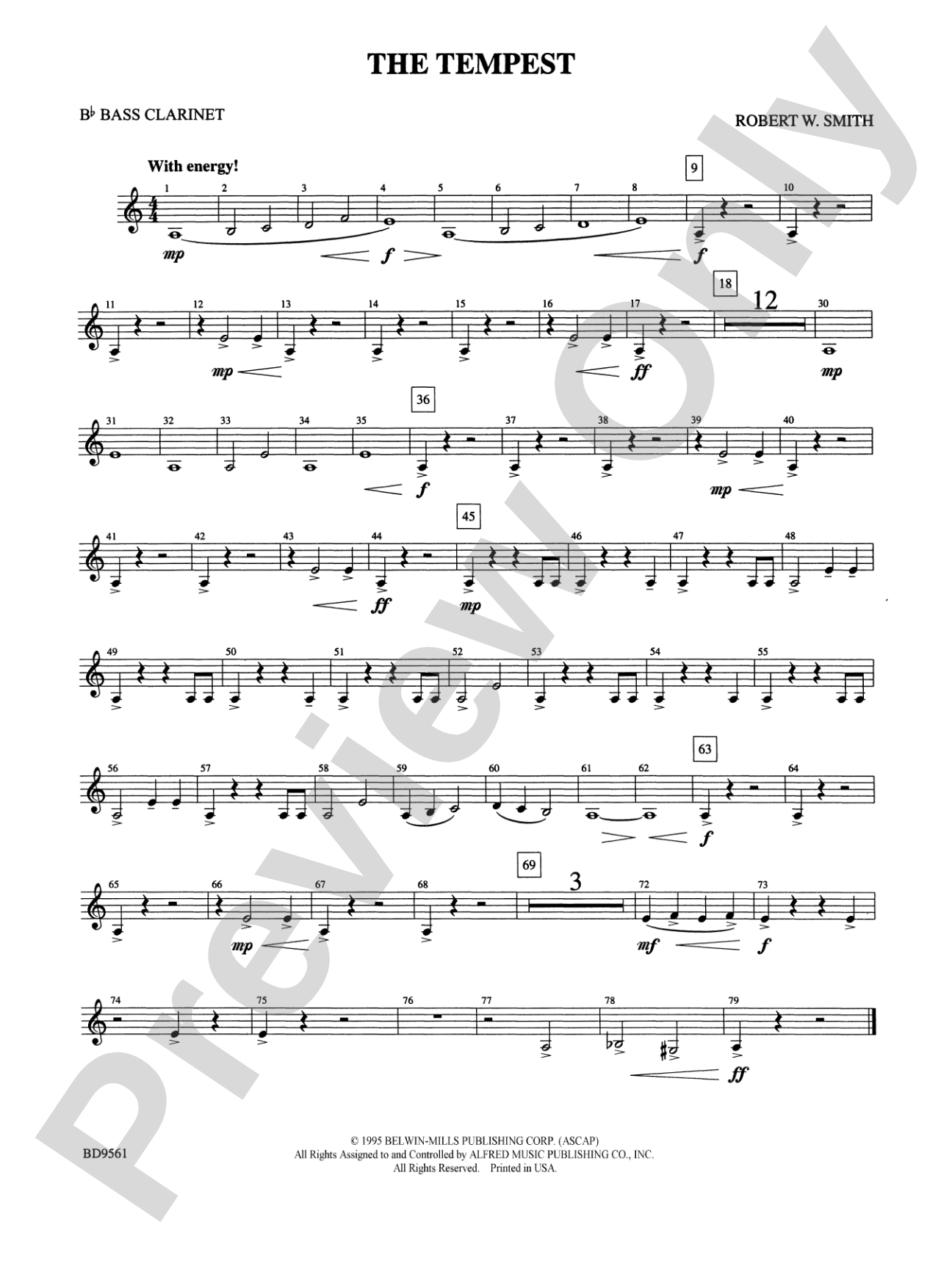 The Tempest: B-flat Bass Clarinet