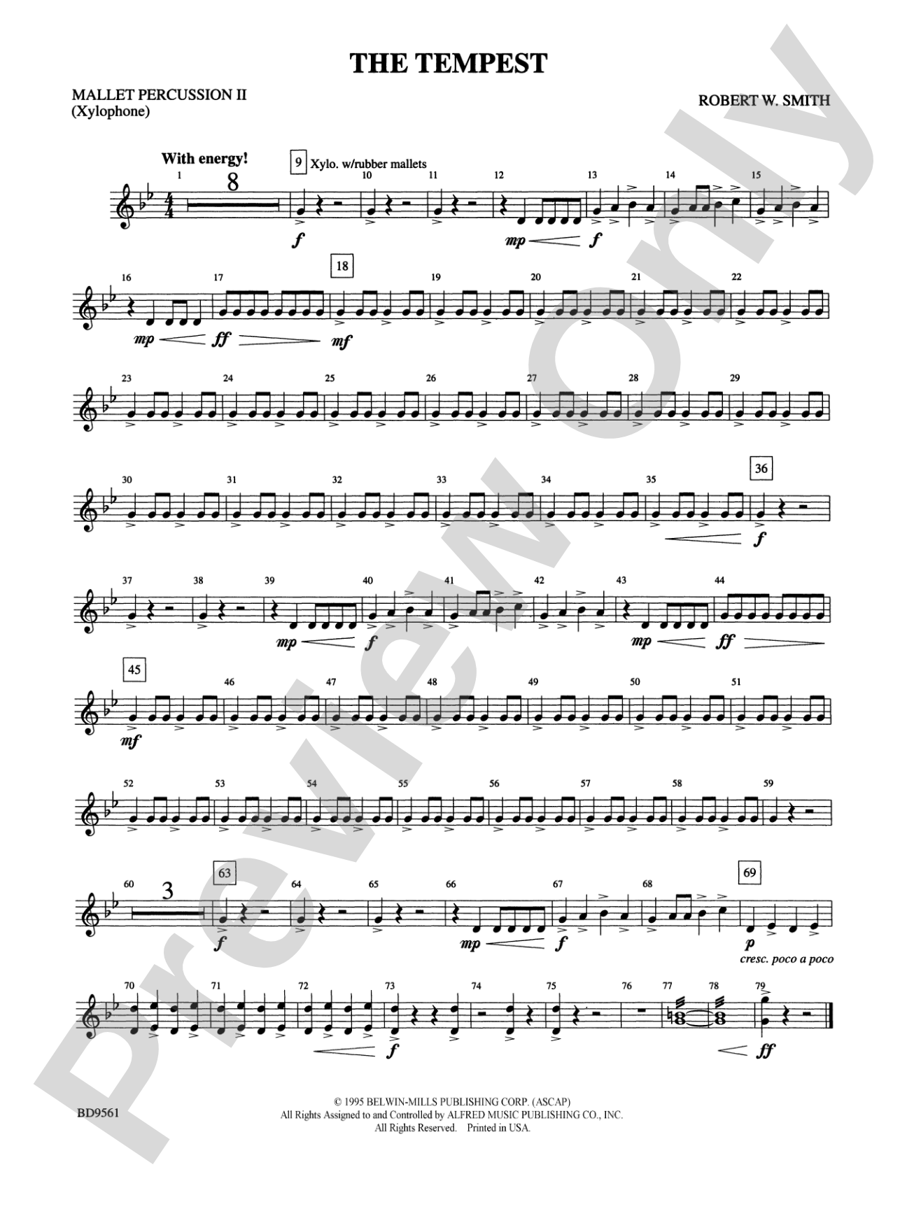The Tempest: 2nd Mallet Percussion