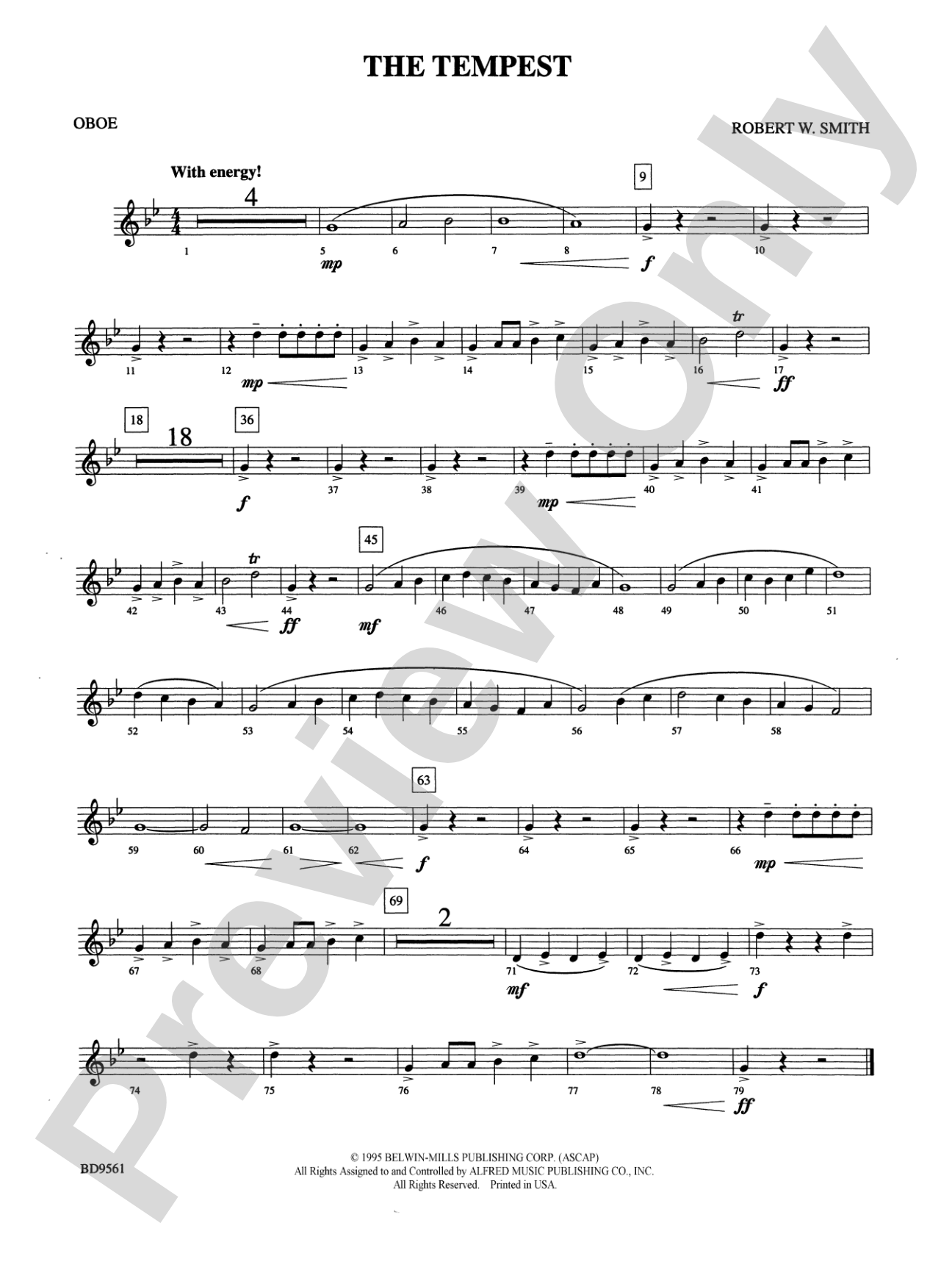 The Tempest: Oboe