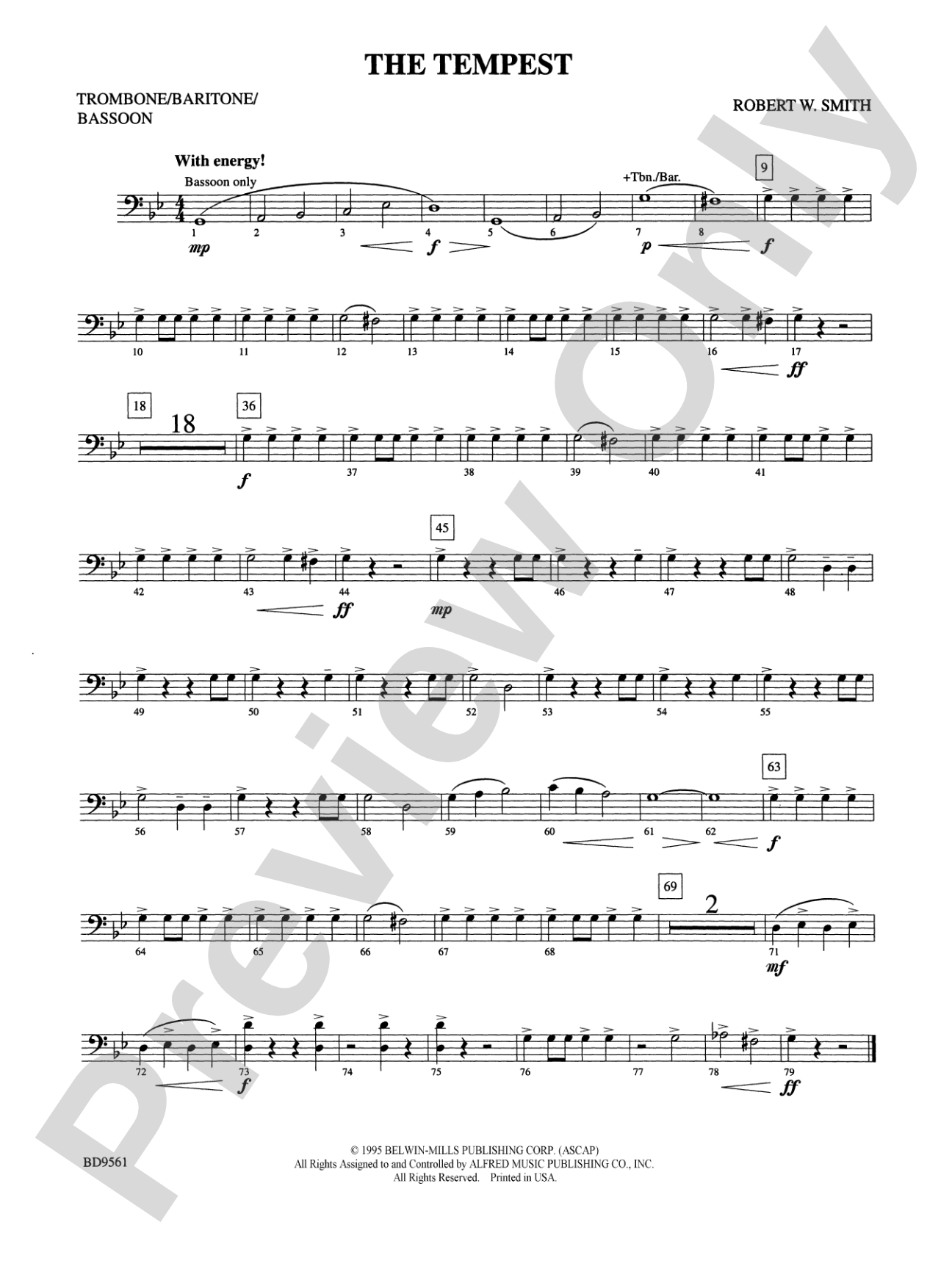 The Tempest: 1st Trombone