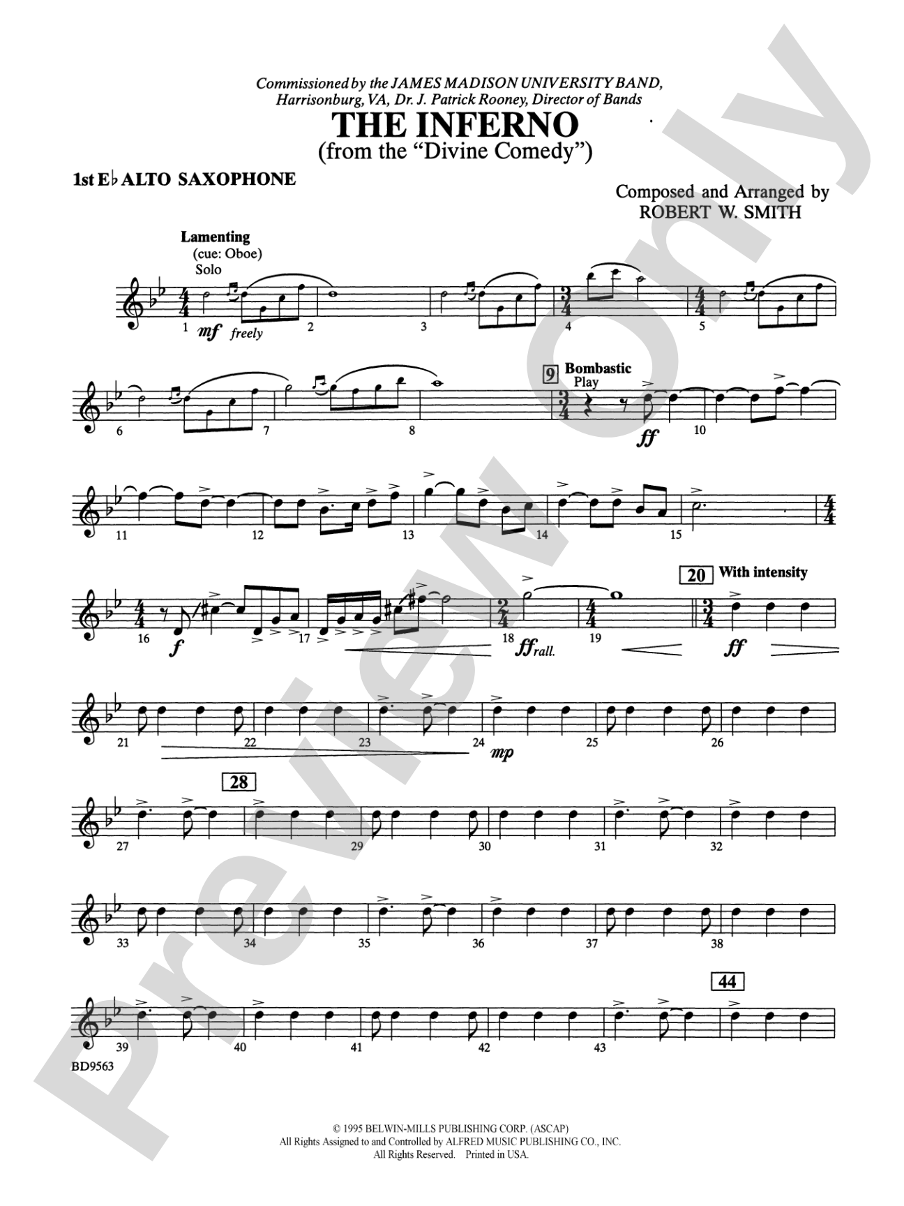 The Inferno: E-flat Alto Saxophone