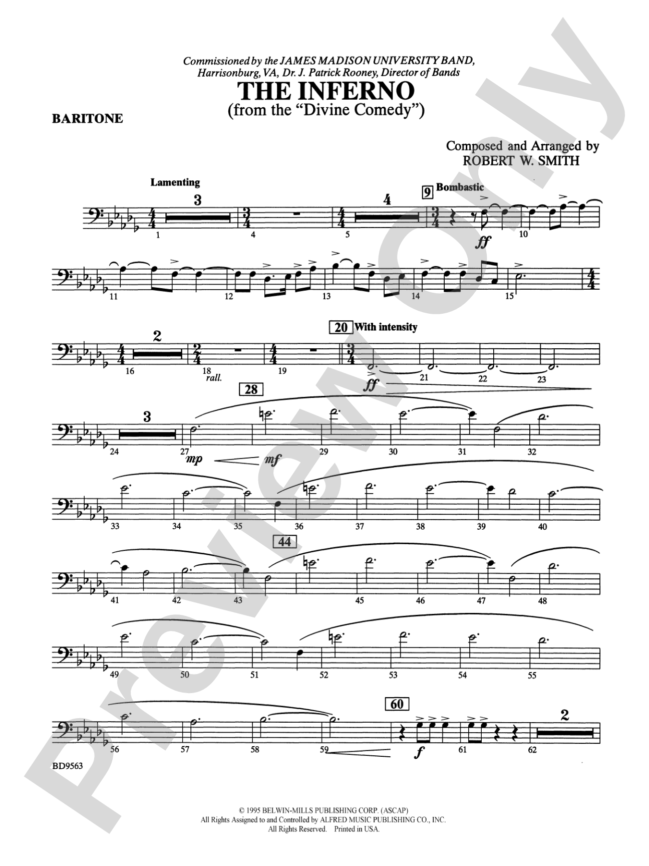 The Inferno: Baritone B.C.