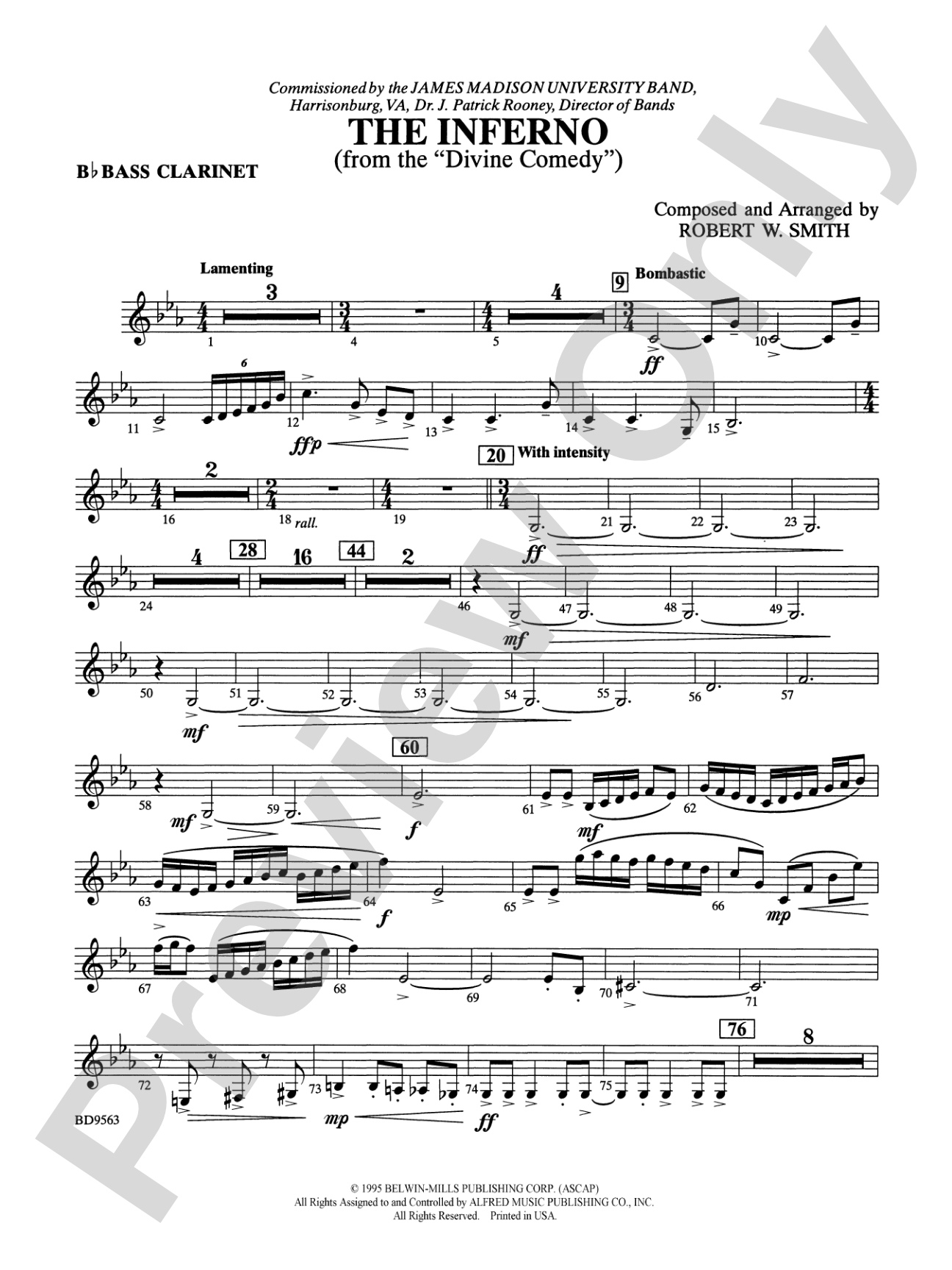 The Inferno: B-flat Bass Clarinet