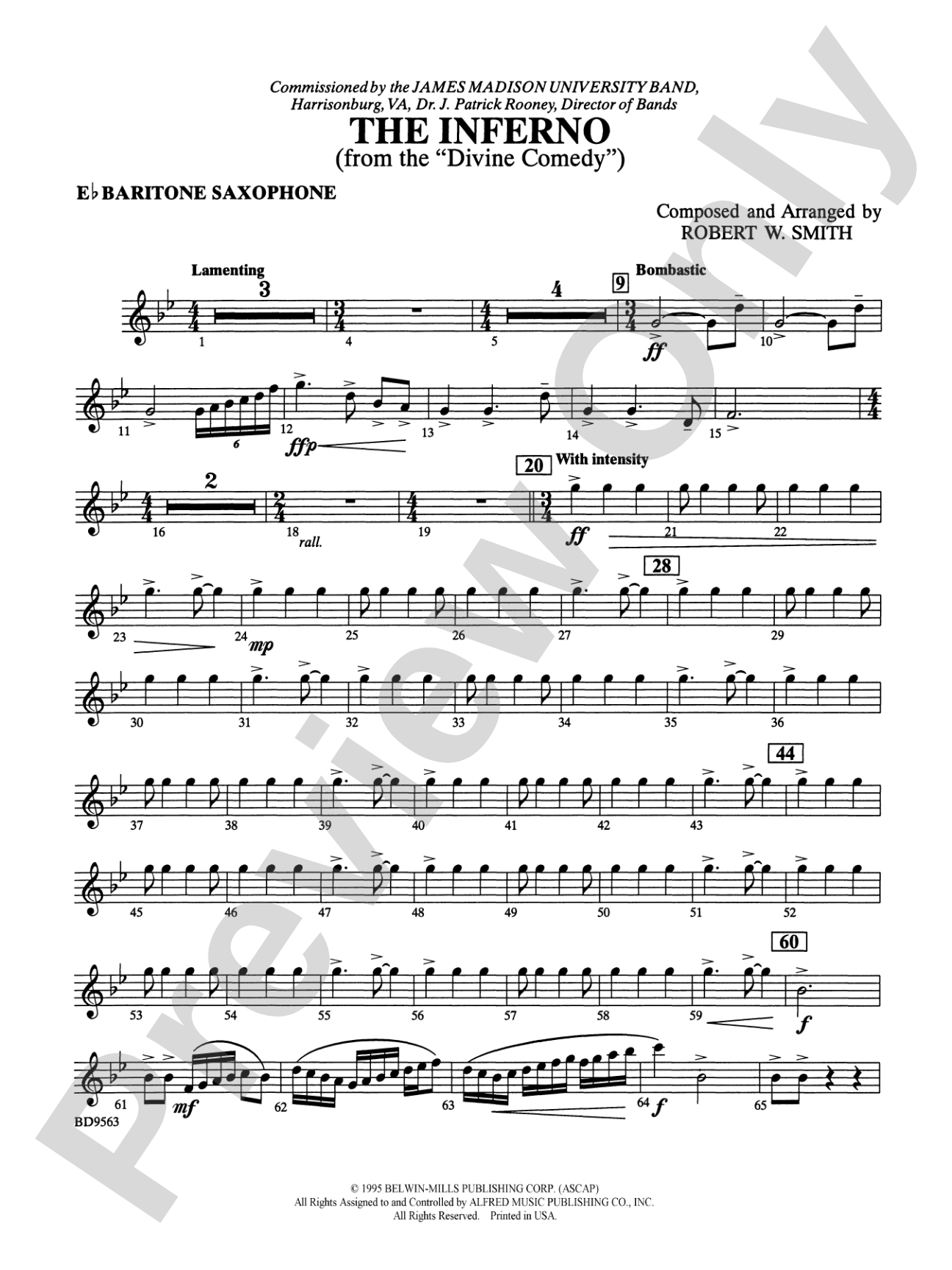 The Inferno: E-flat Baritone Saxophone