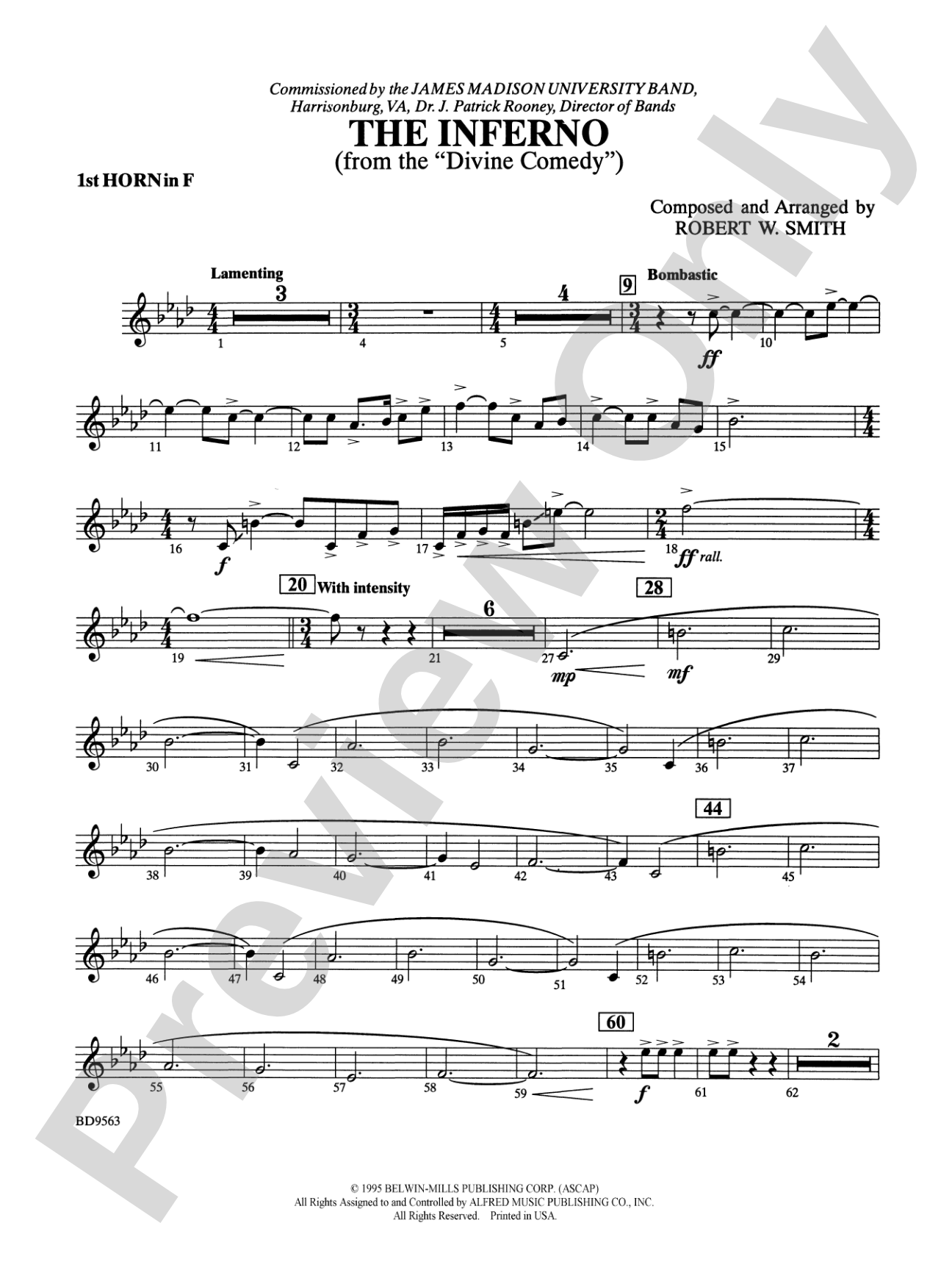 The Inferno: 1st F Horn