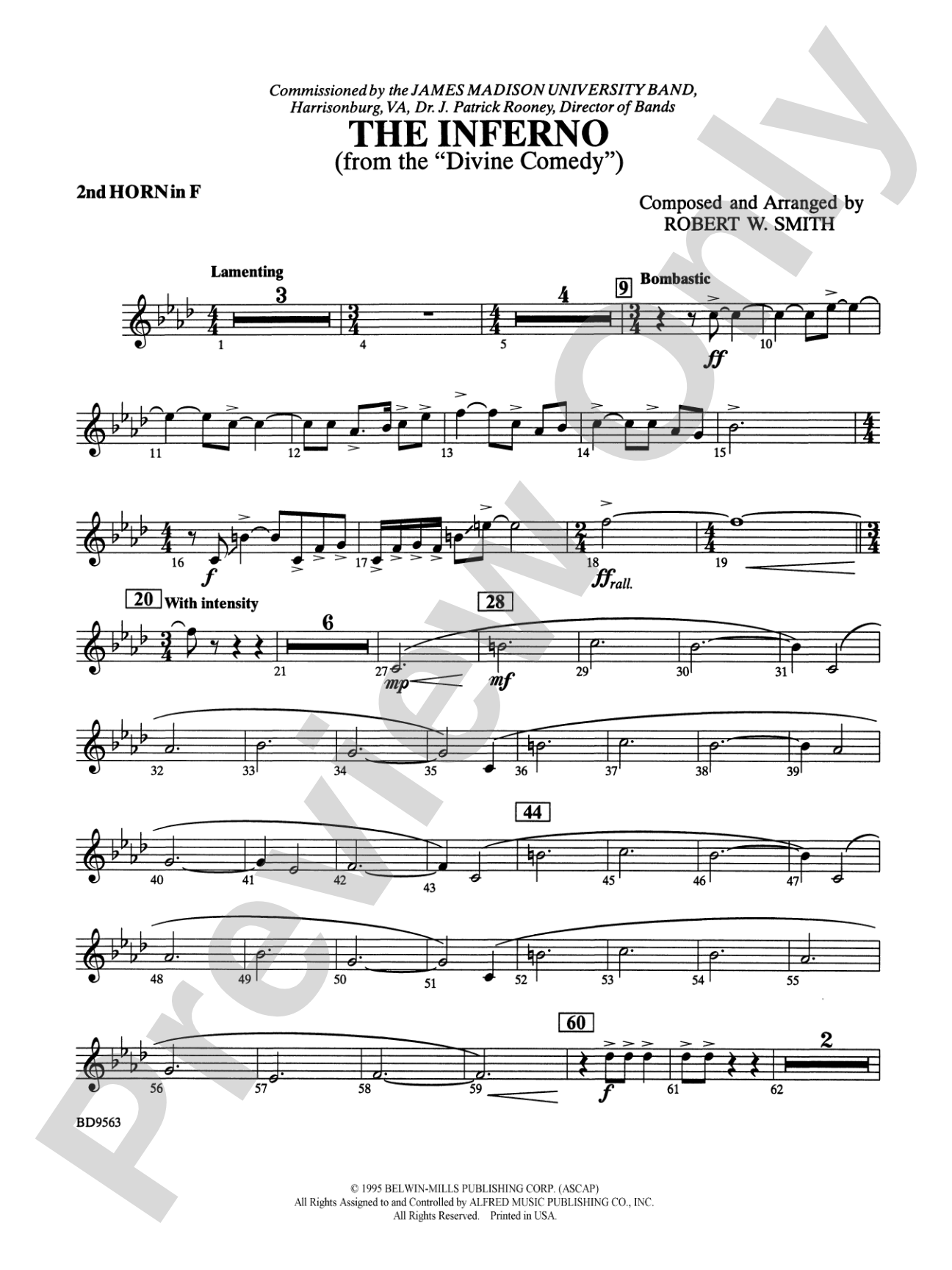 The Inferno: 2nd F Horn