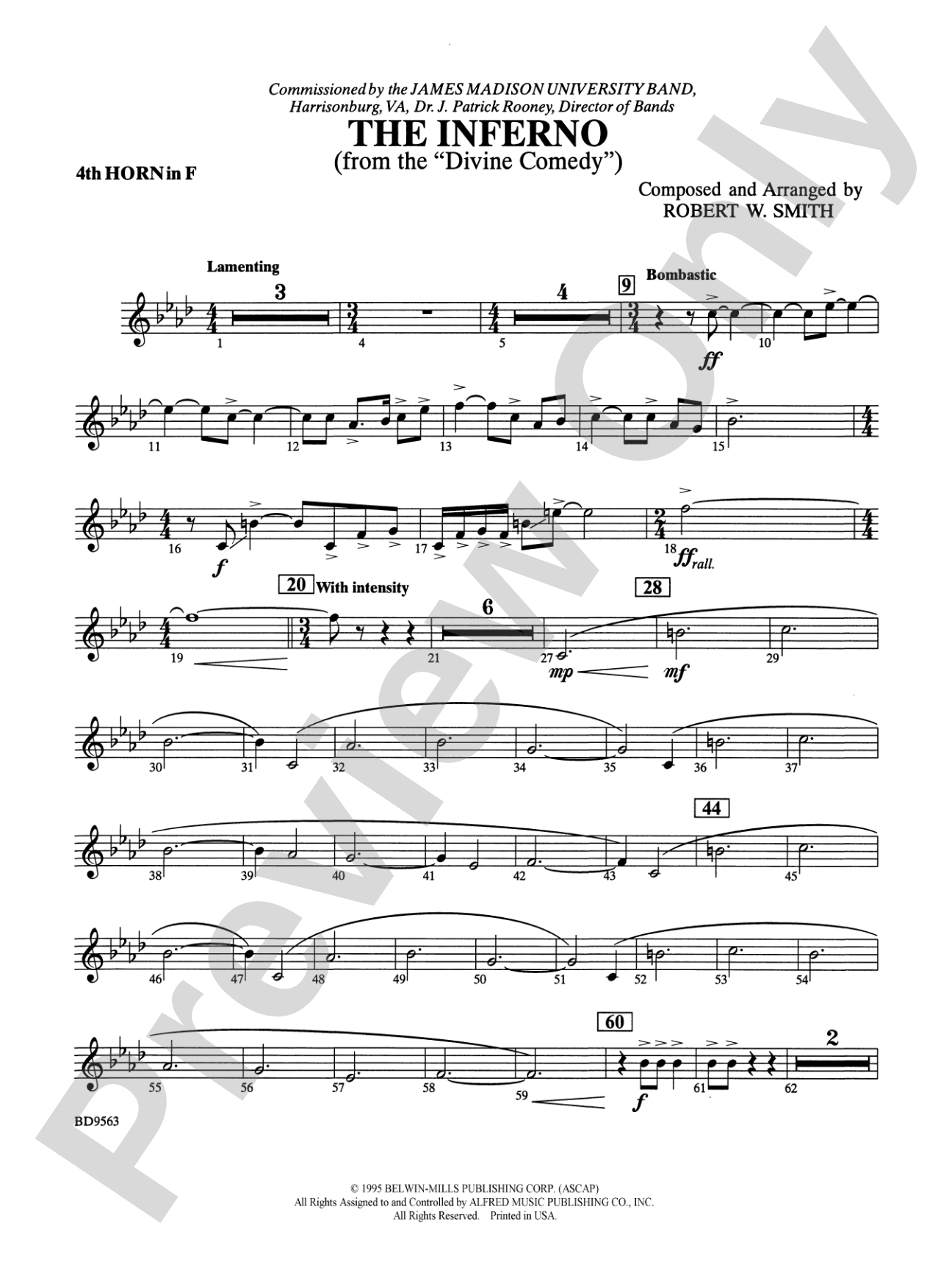 The Inferno: 4th F Horn