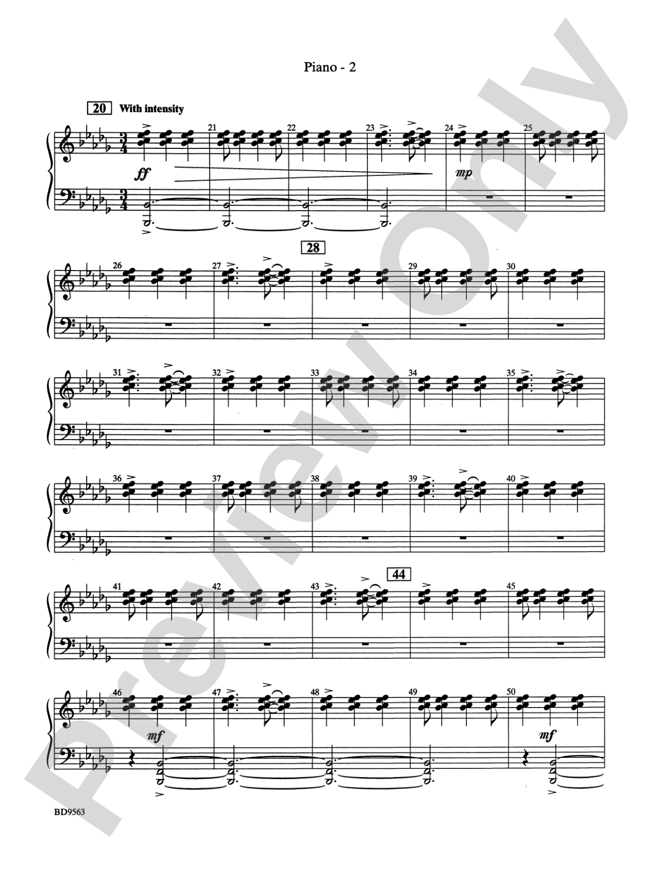 The Inferno: Piano Accompaniment