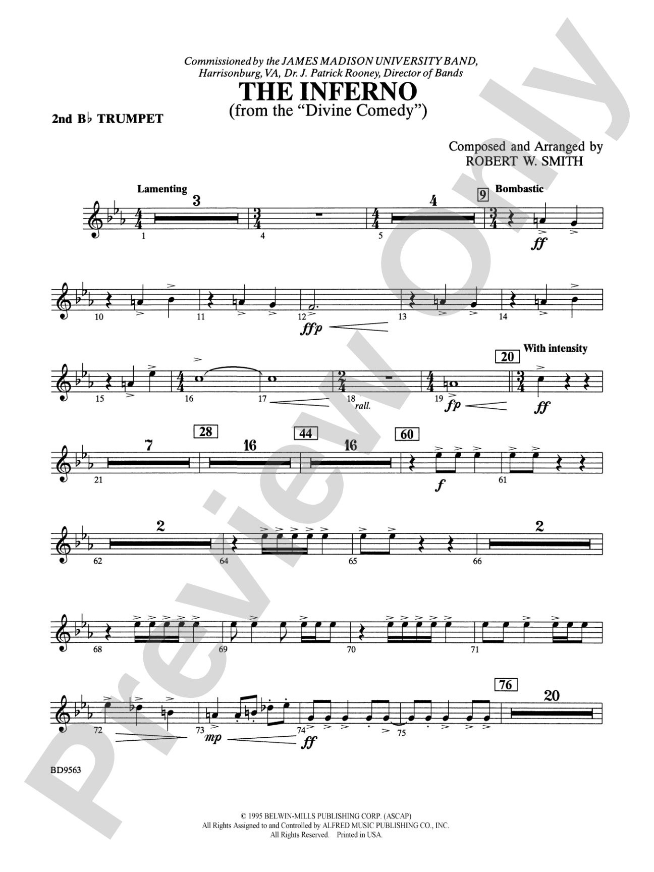 The Inferno: 2nd B-flat Trumpet