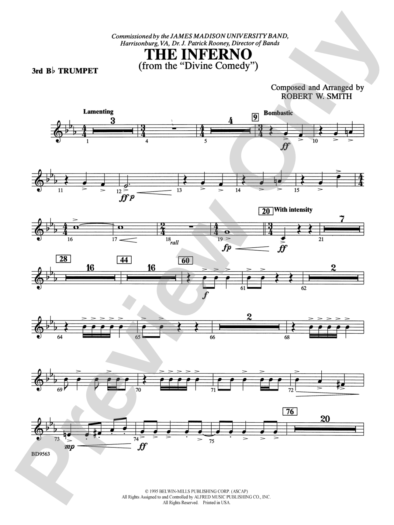 The Inferno: 3rd B-flat Trumpet