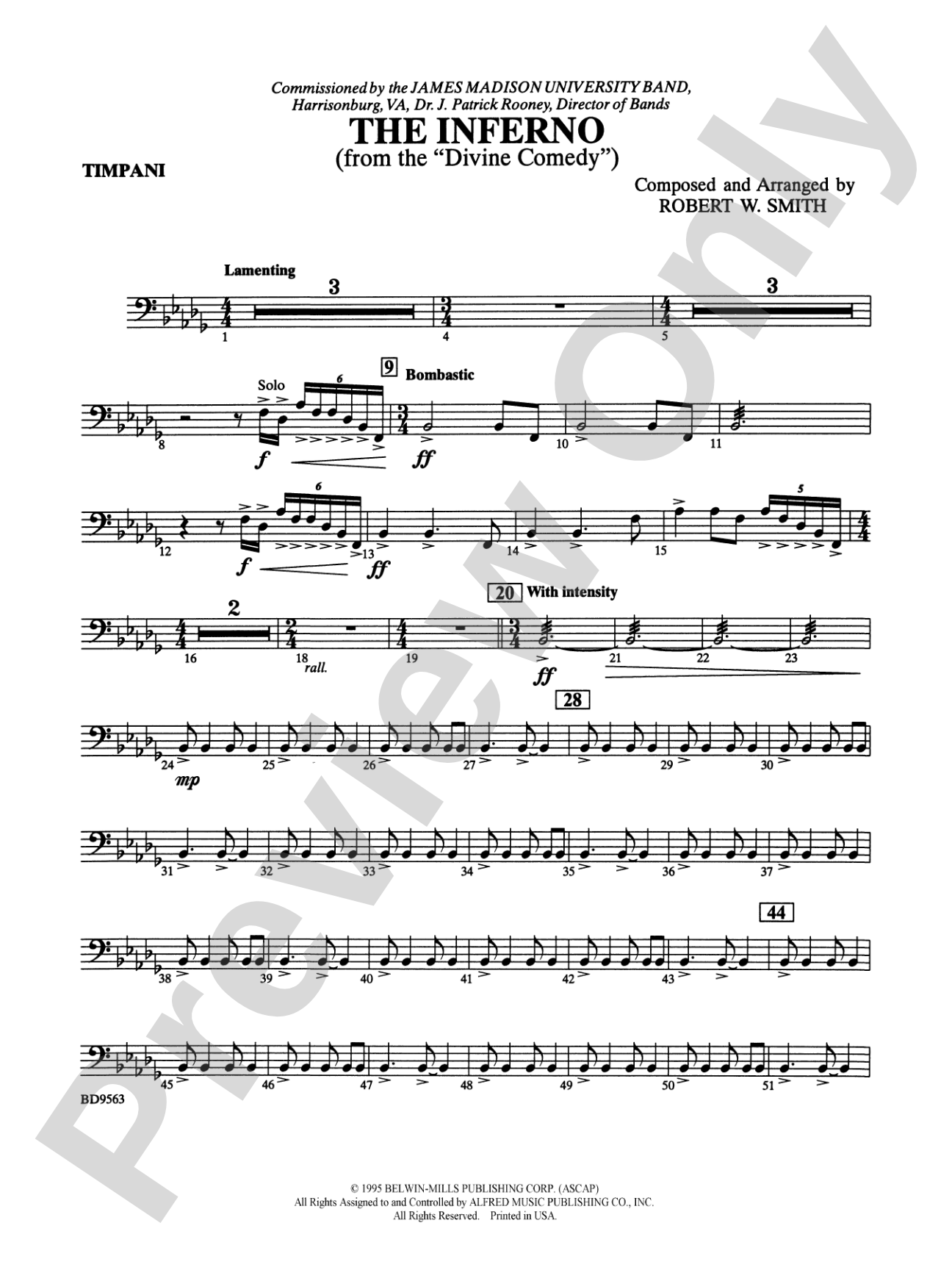 The Inferno: Timpani