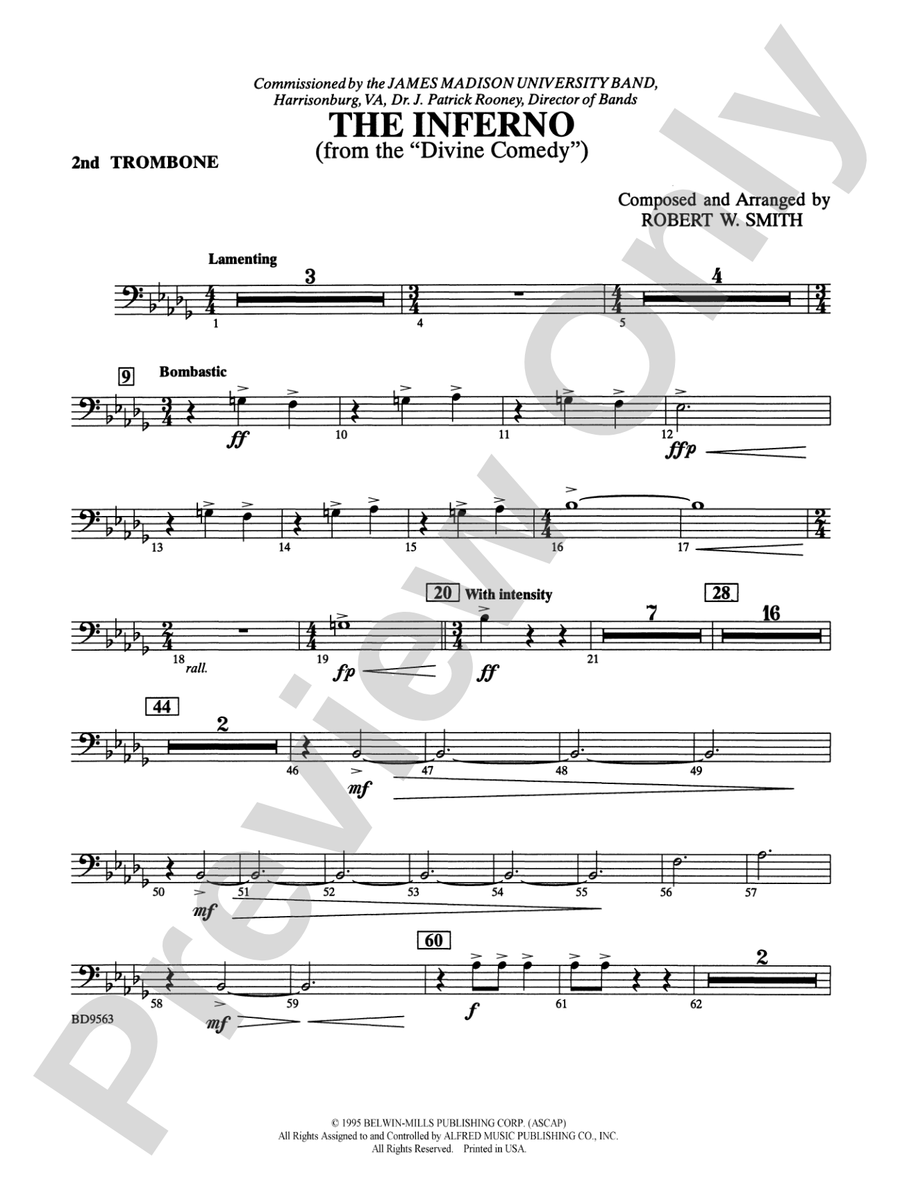 The Inferno: 2nd Trombone