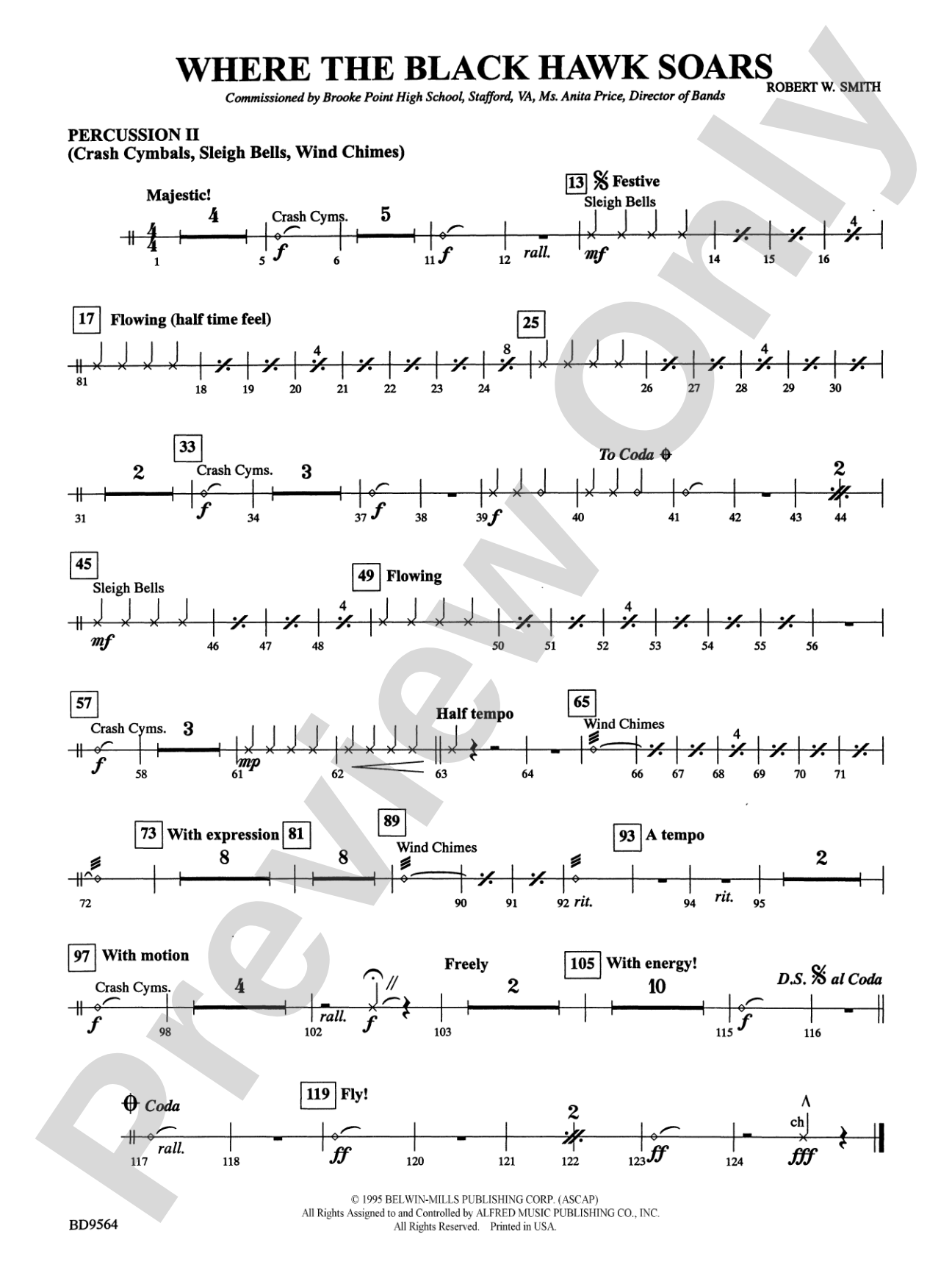 Where the Black Hawk Soars: 2nd Percussion