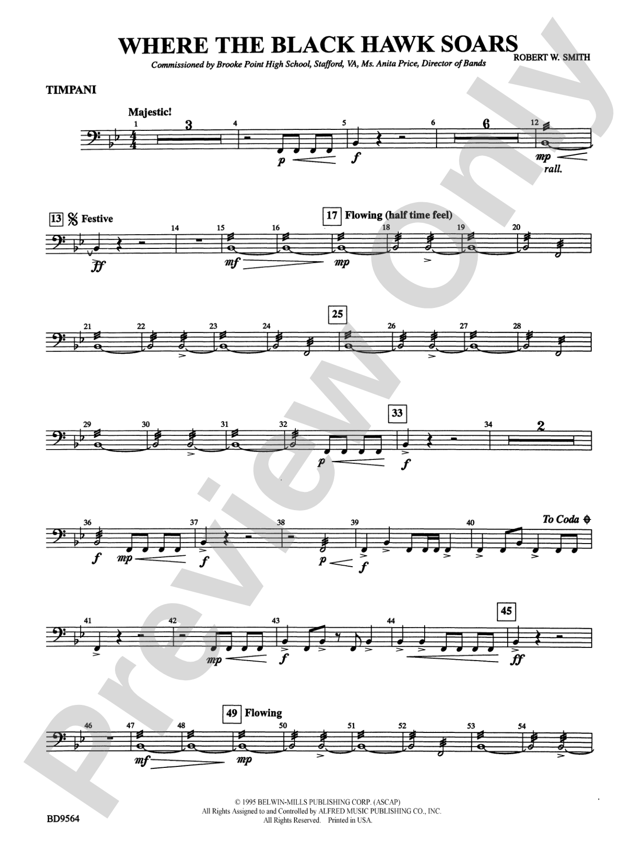 Where the Black Hawk Soars: Timpani