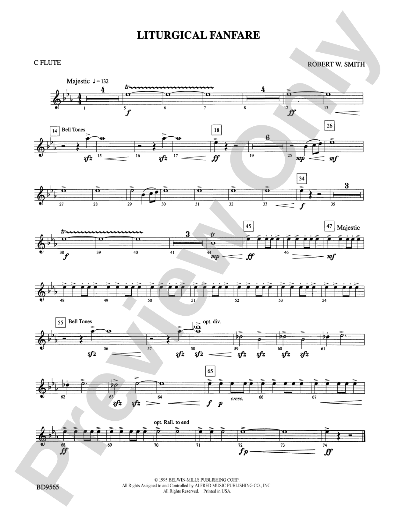 Liturgical Fanfare: Flute
