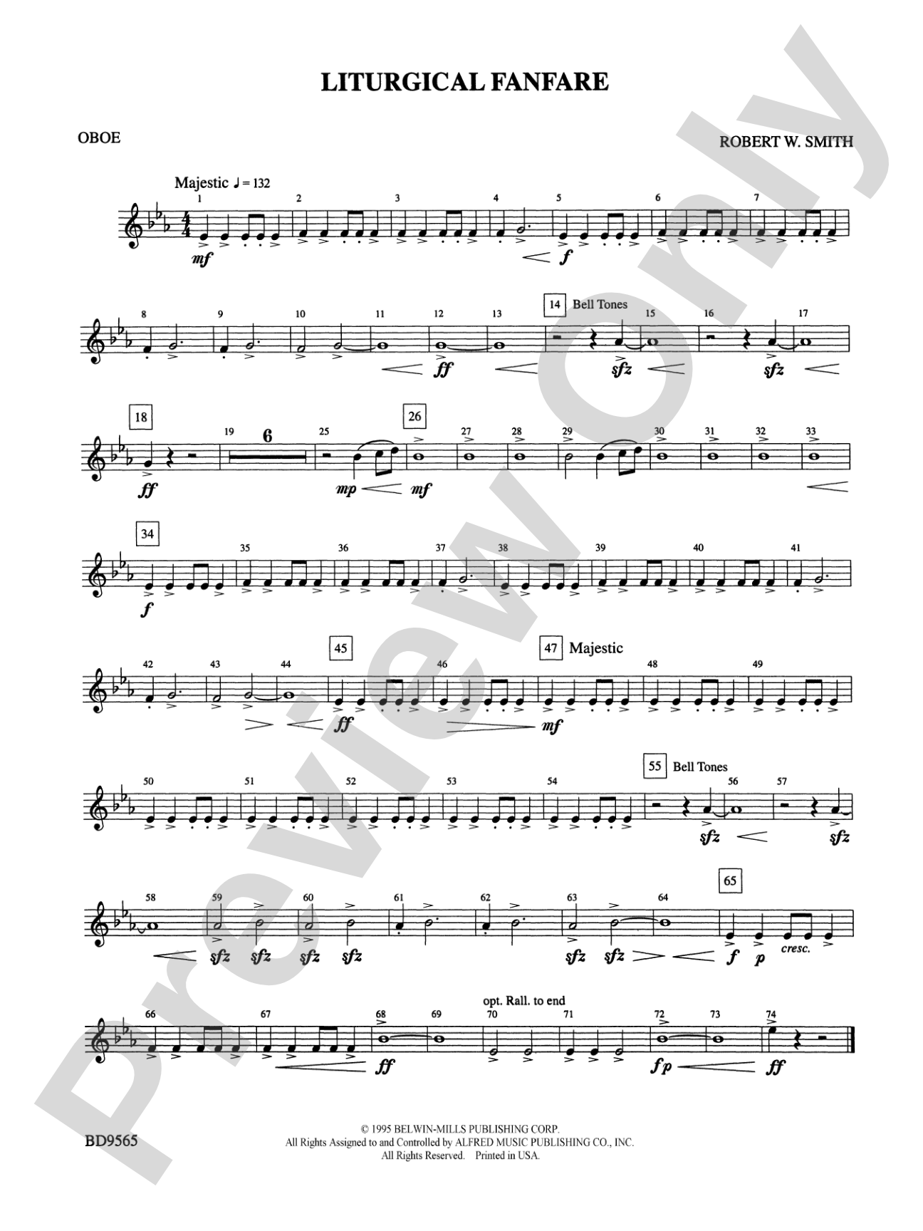 Liturgical Fanfare: Oboe
