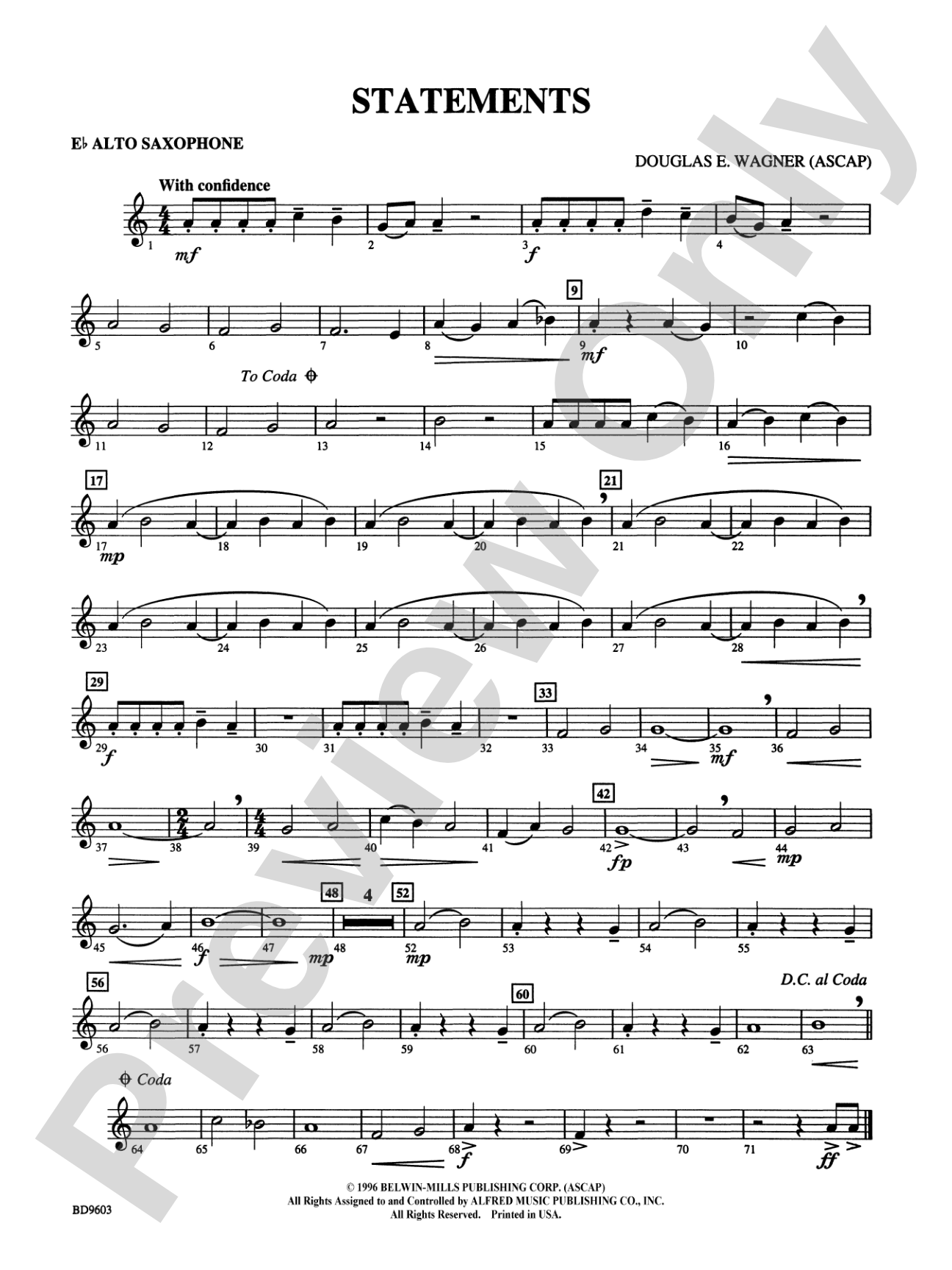 Statements: E-flat Alto Saxophone