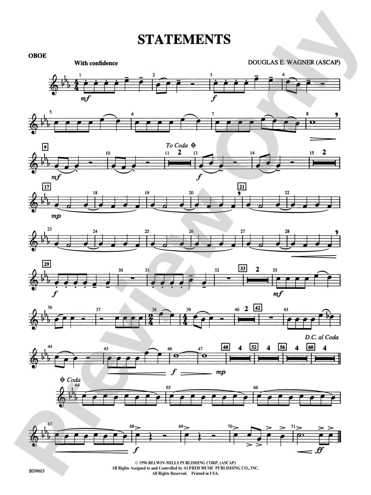 Statements: Oboe