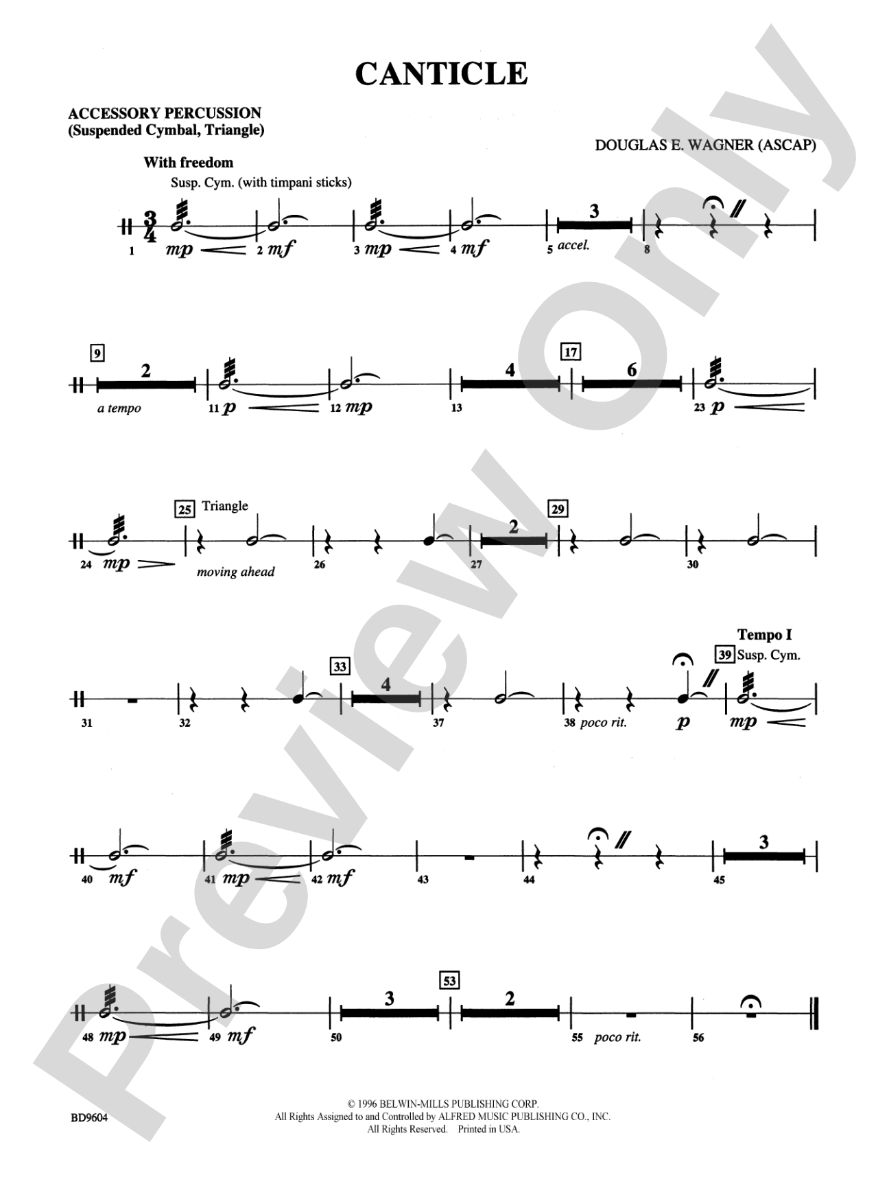 Canticle: 1st Percussion
