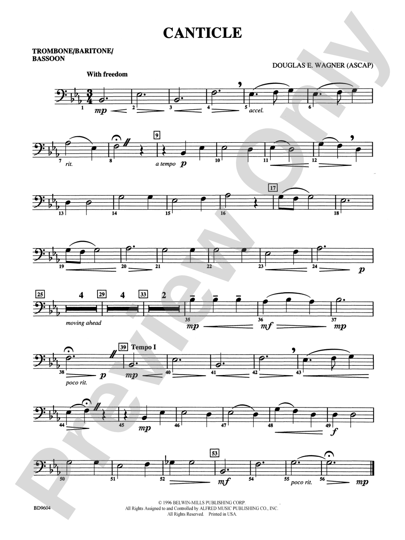Canticle: 1st Trombone