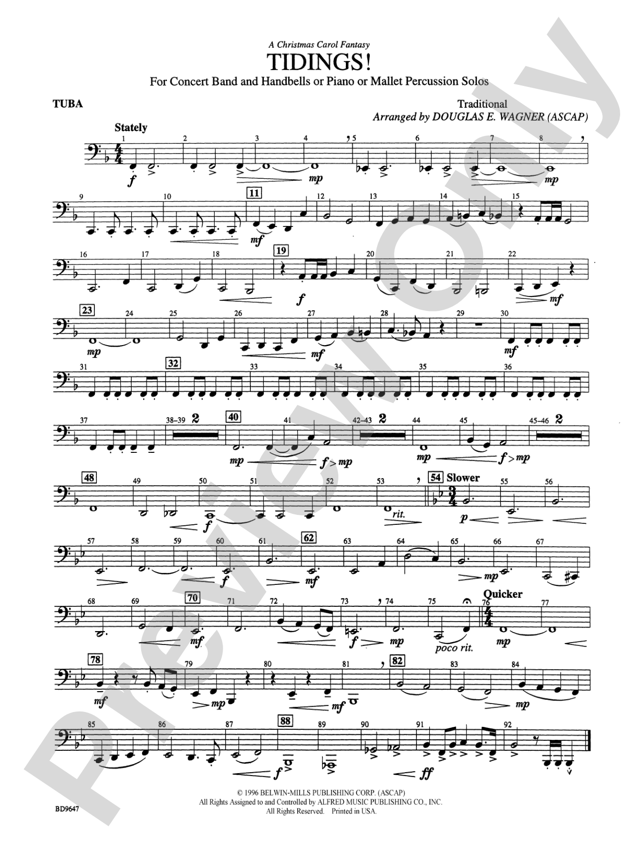 Tidings! (A Christmas Carol Fantasy): Tuba