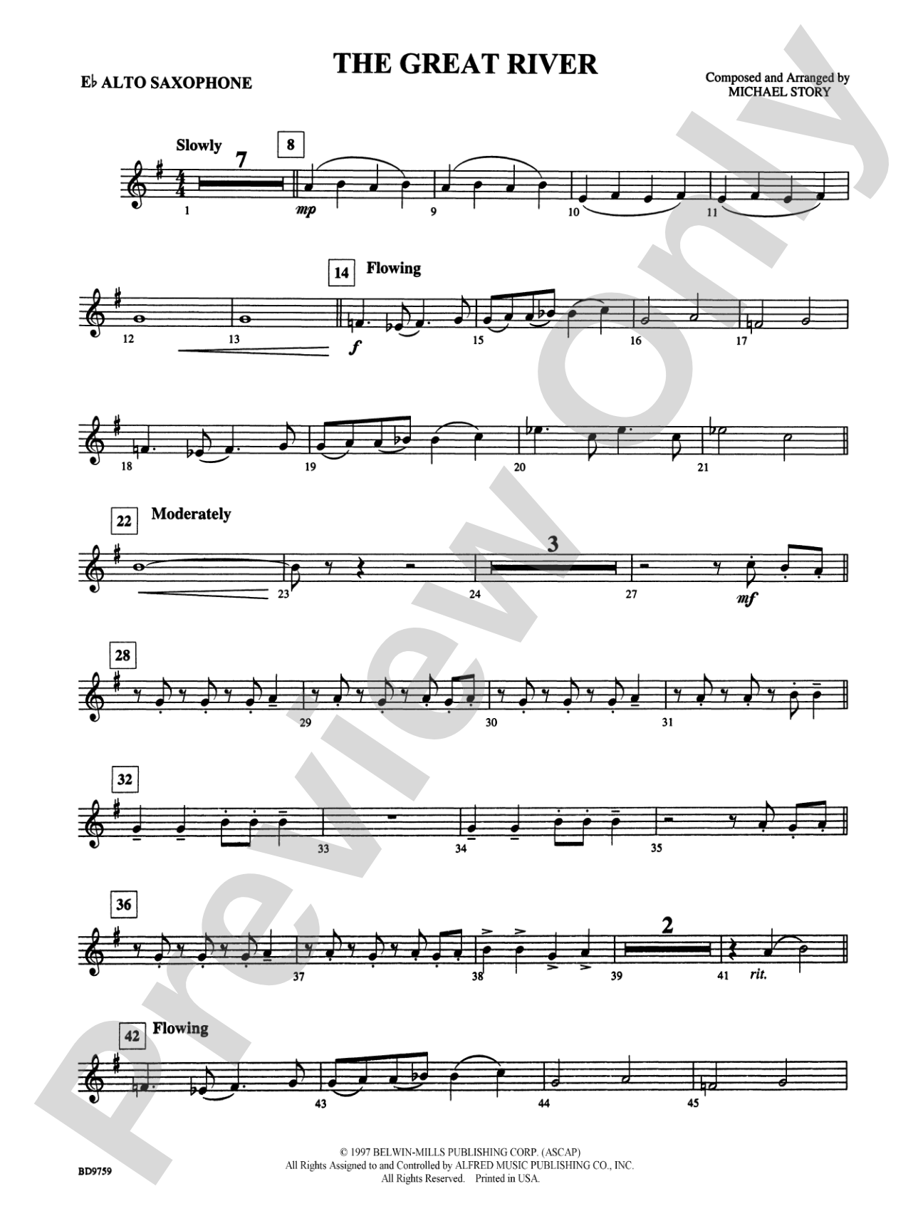 The Great River: E-flat Alto Saxophone