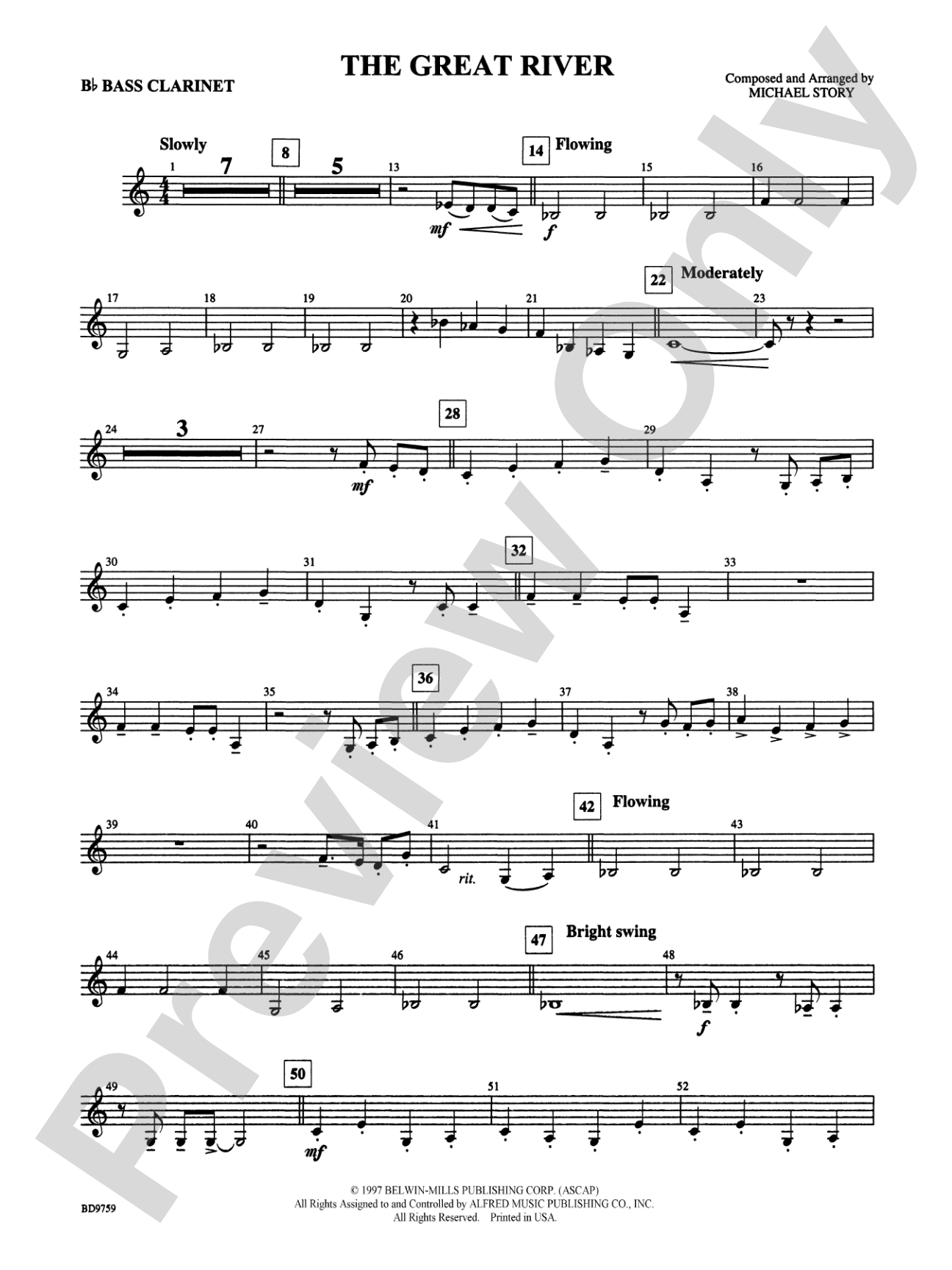 The Great River: B-flat Bass Clarinet