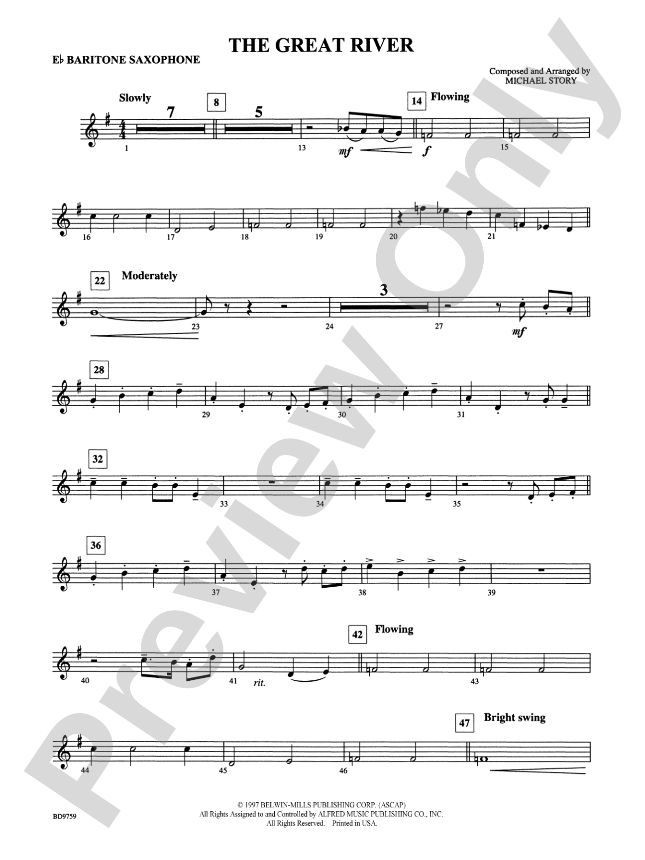 The Great River: E-flat Baritone Saxophone