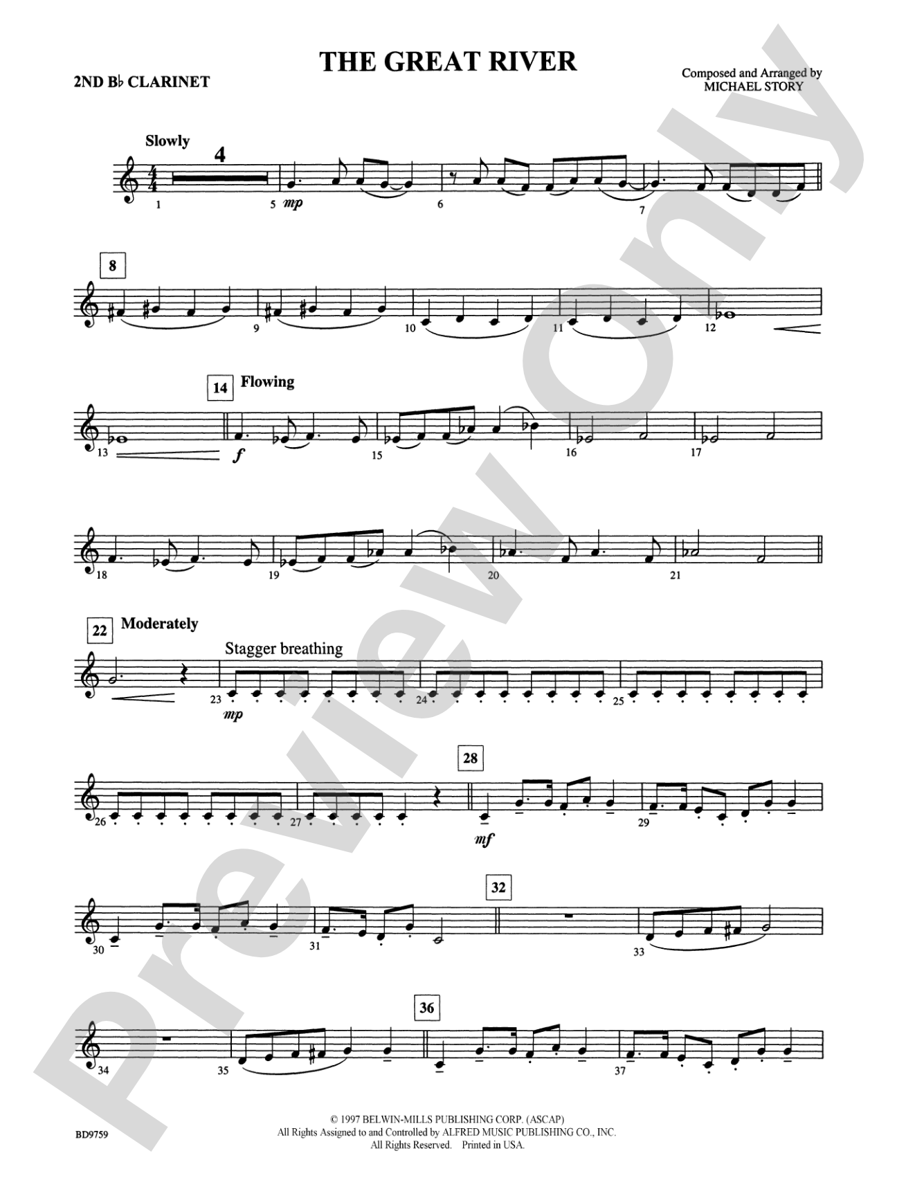 The Great River: 2nd B-flat Clarinet