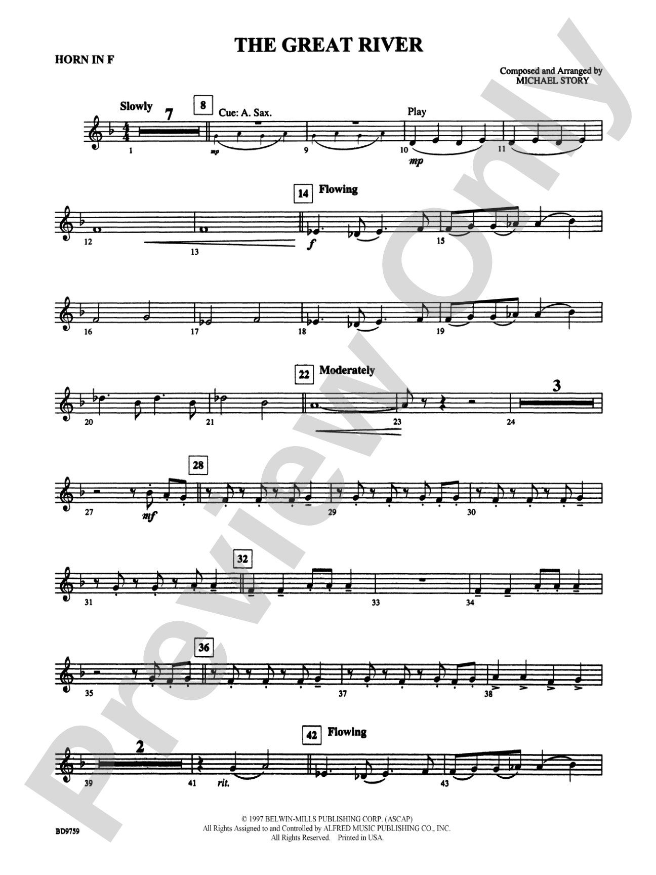 The Great River: 1st F Horn