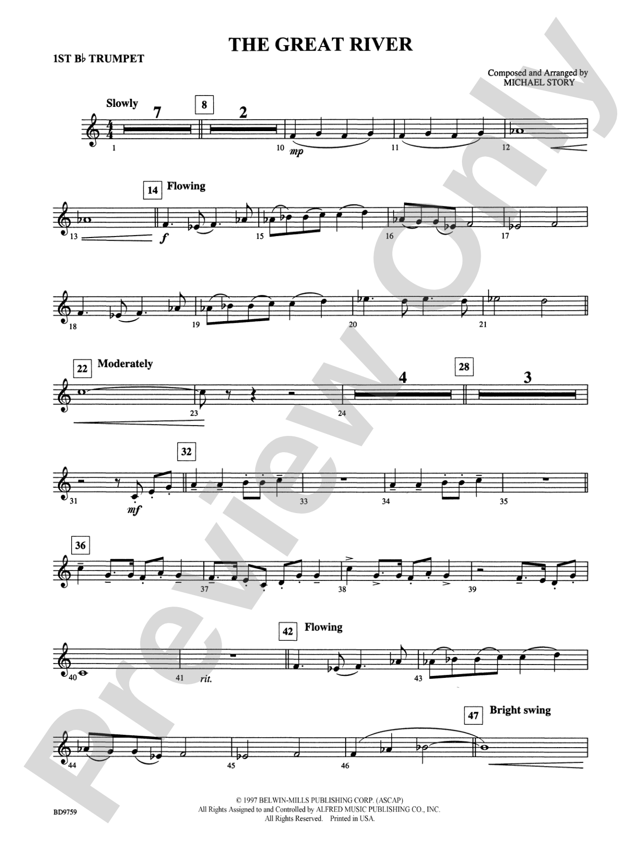 The Great River: 1st B-flat Trumpet
