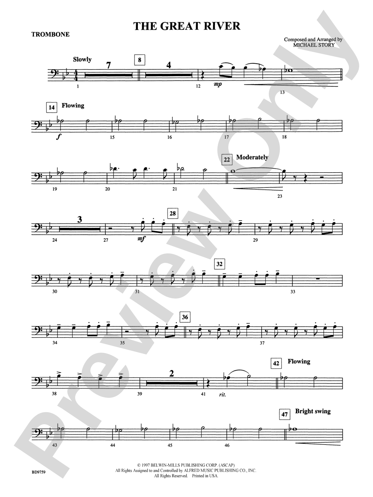 The Great River: 1st Trombone
