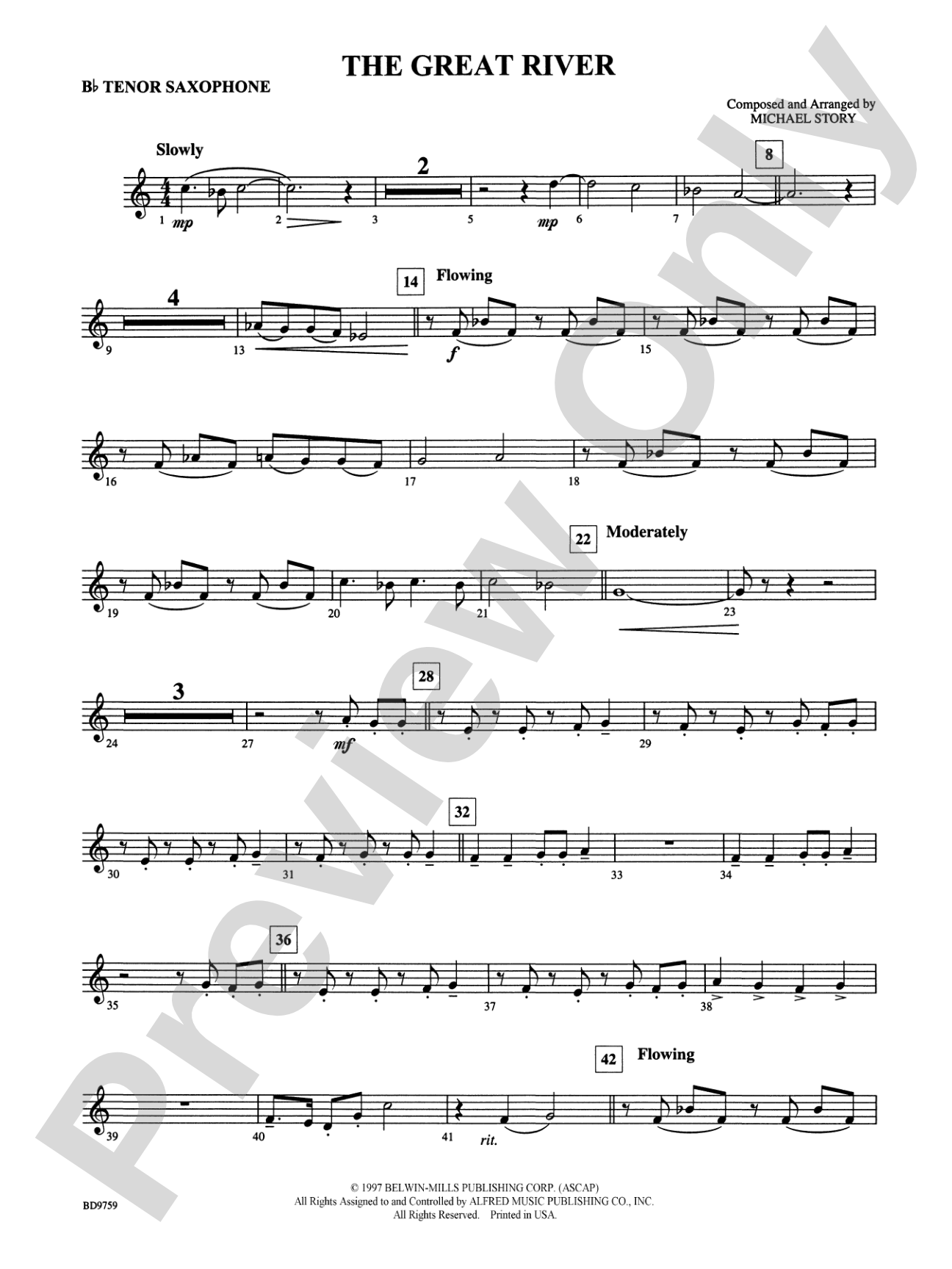The Great River: B-flat Tenor Saxophone